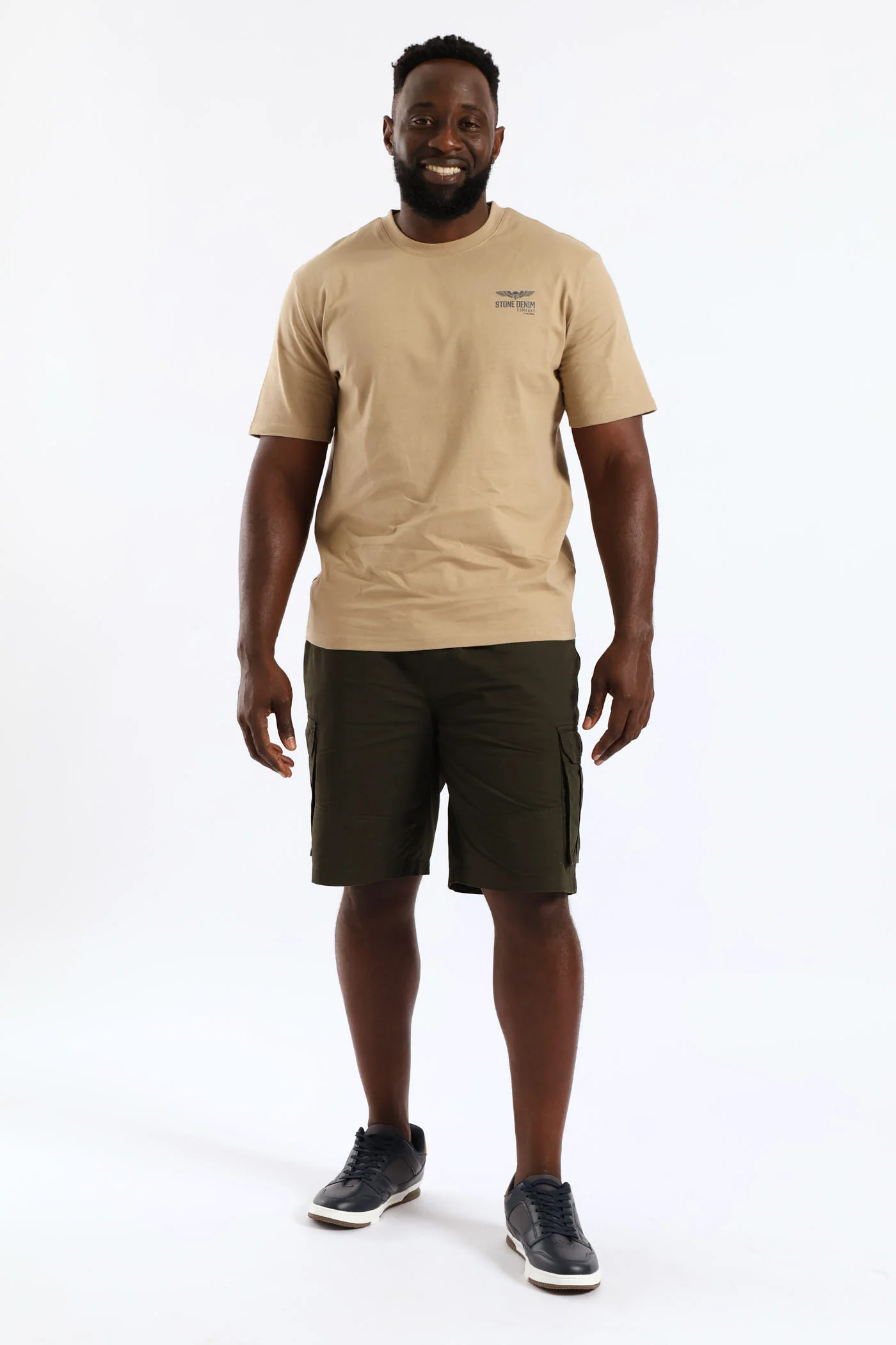 Wings Stone Denim Company Heavy Weight T-Shirt - Taupe - Image 5