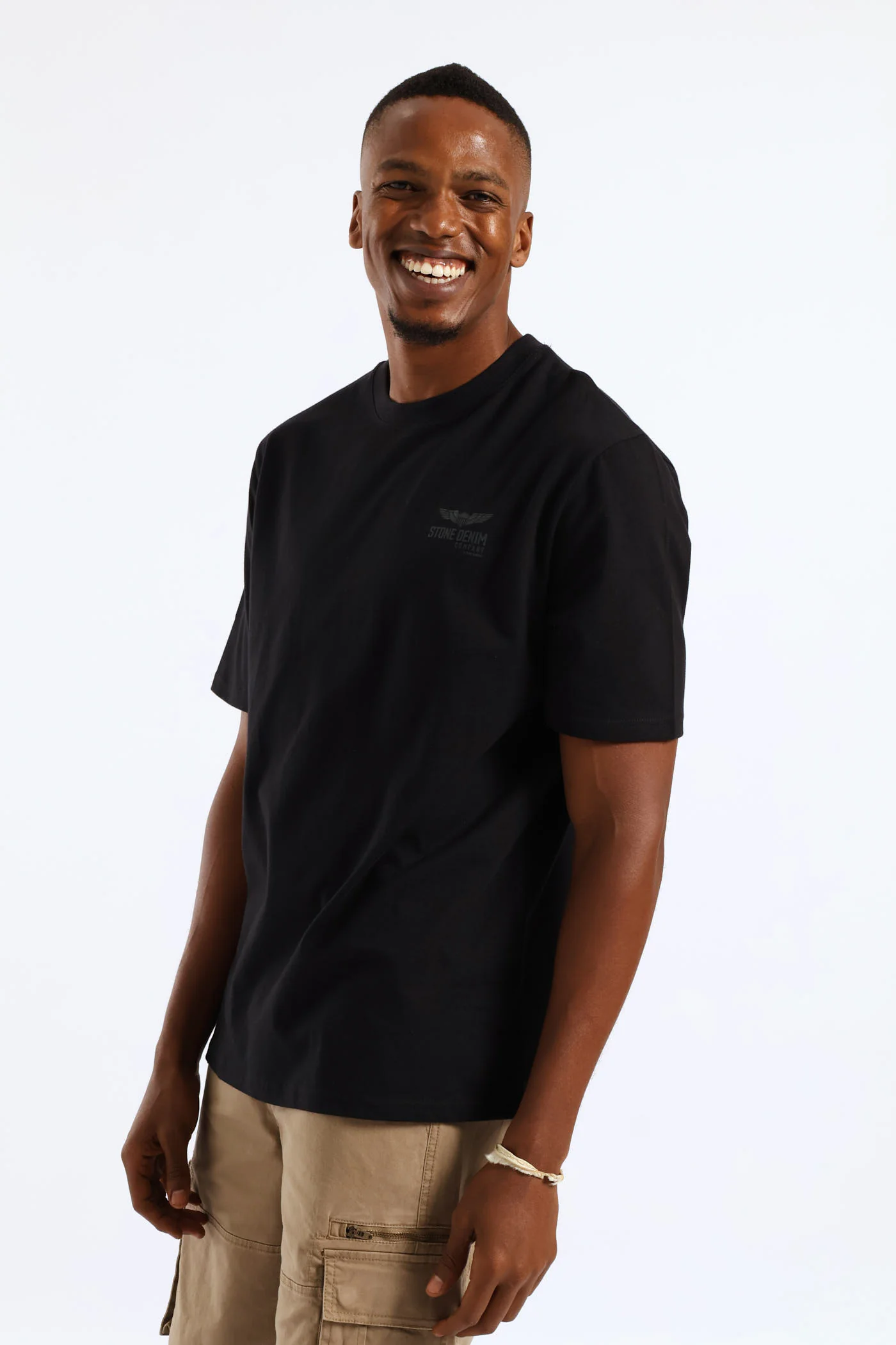 Wings Stone Denim Company Heavy Weight Tee - Black - Image 4