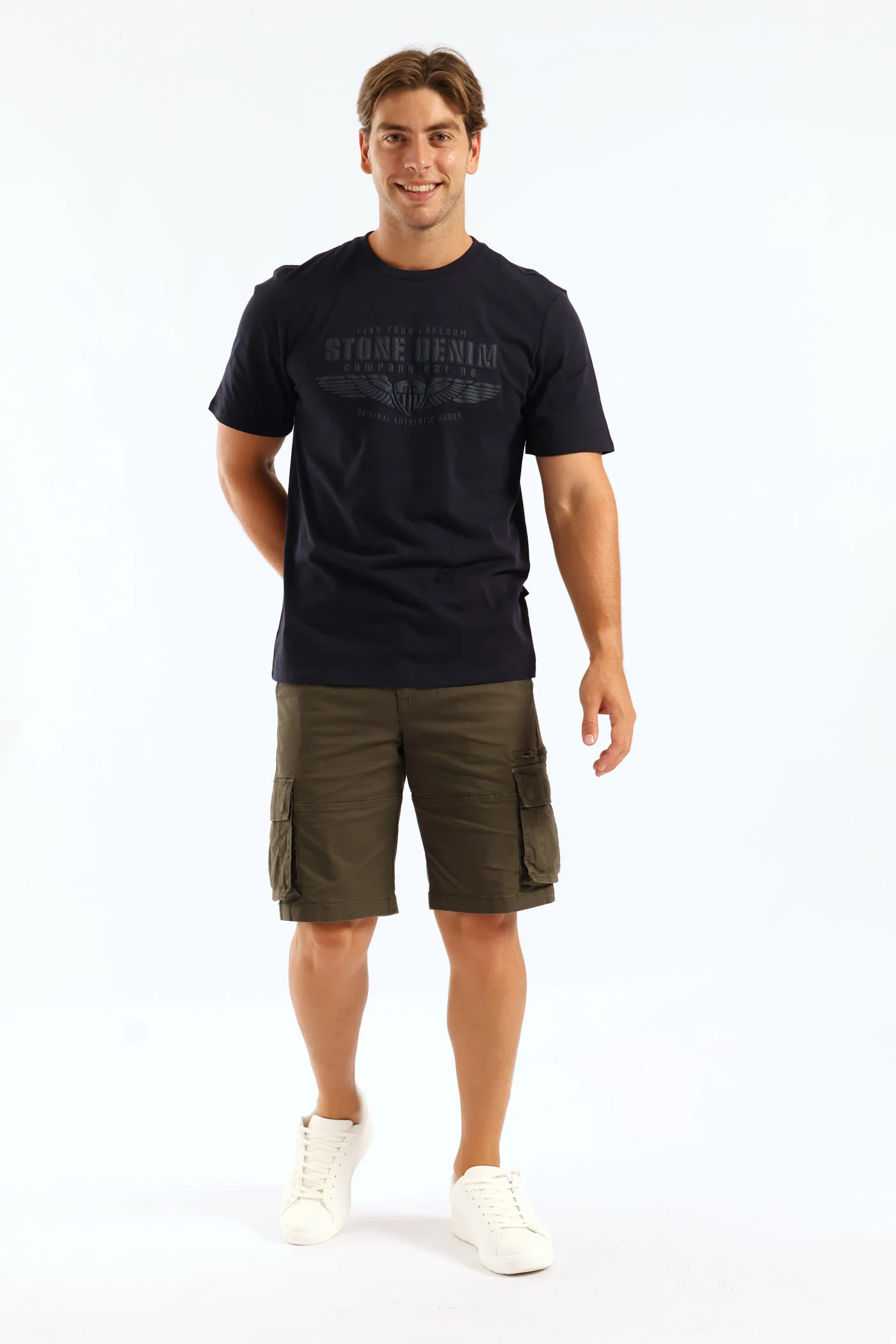 Wings Tee - Navy - Image 4