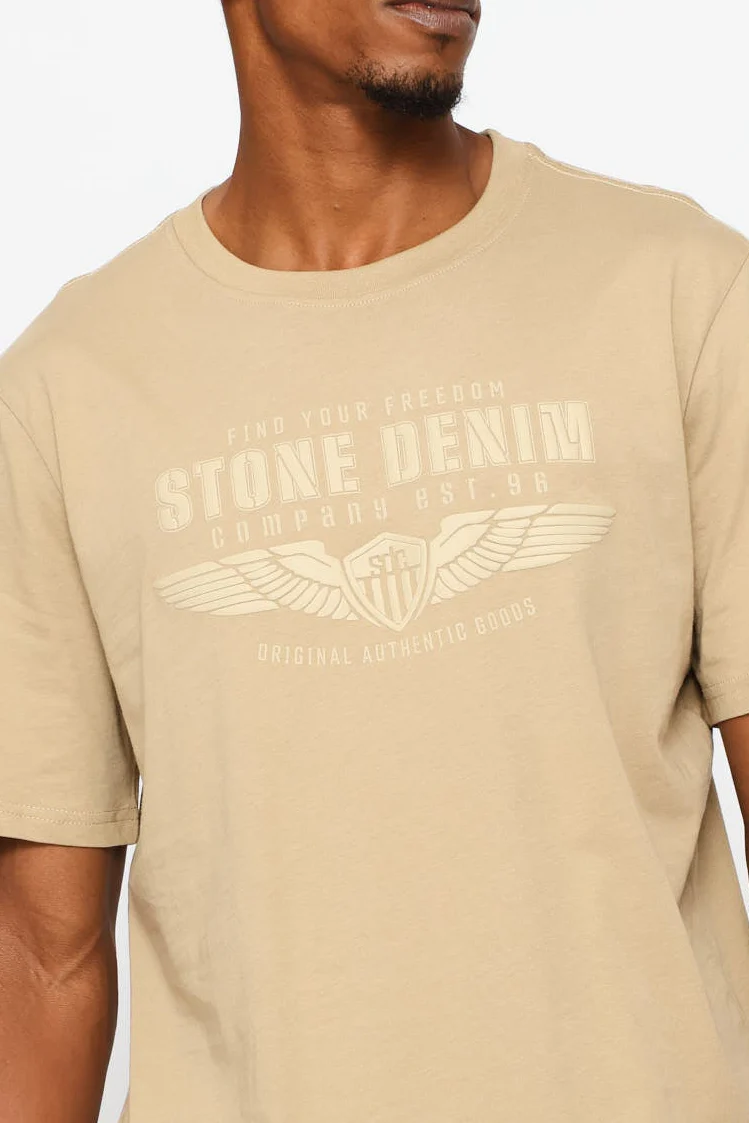 Wings Tee - Taupe - Image 2