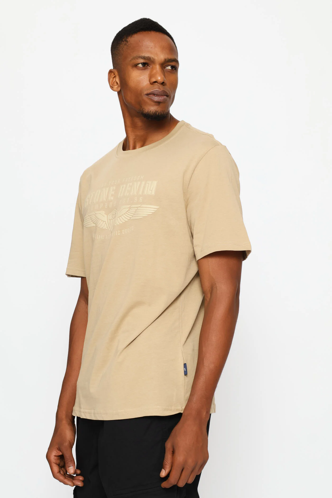 Wings Tee - Taupe - Image 5