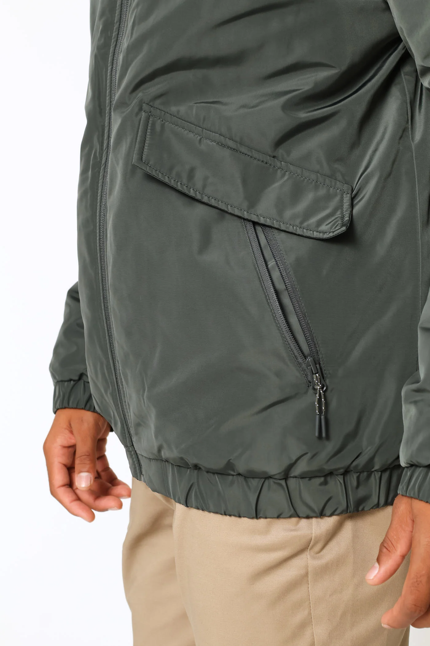 Winter Bomber Jacket - Dark Fatigue - Image 6