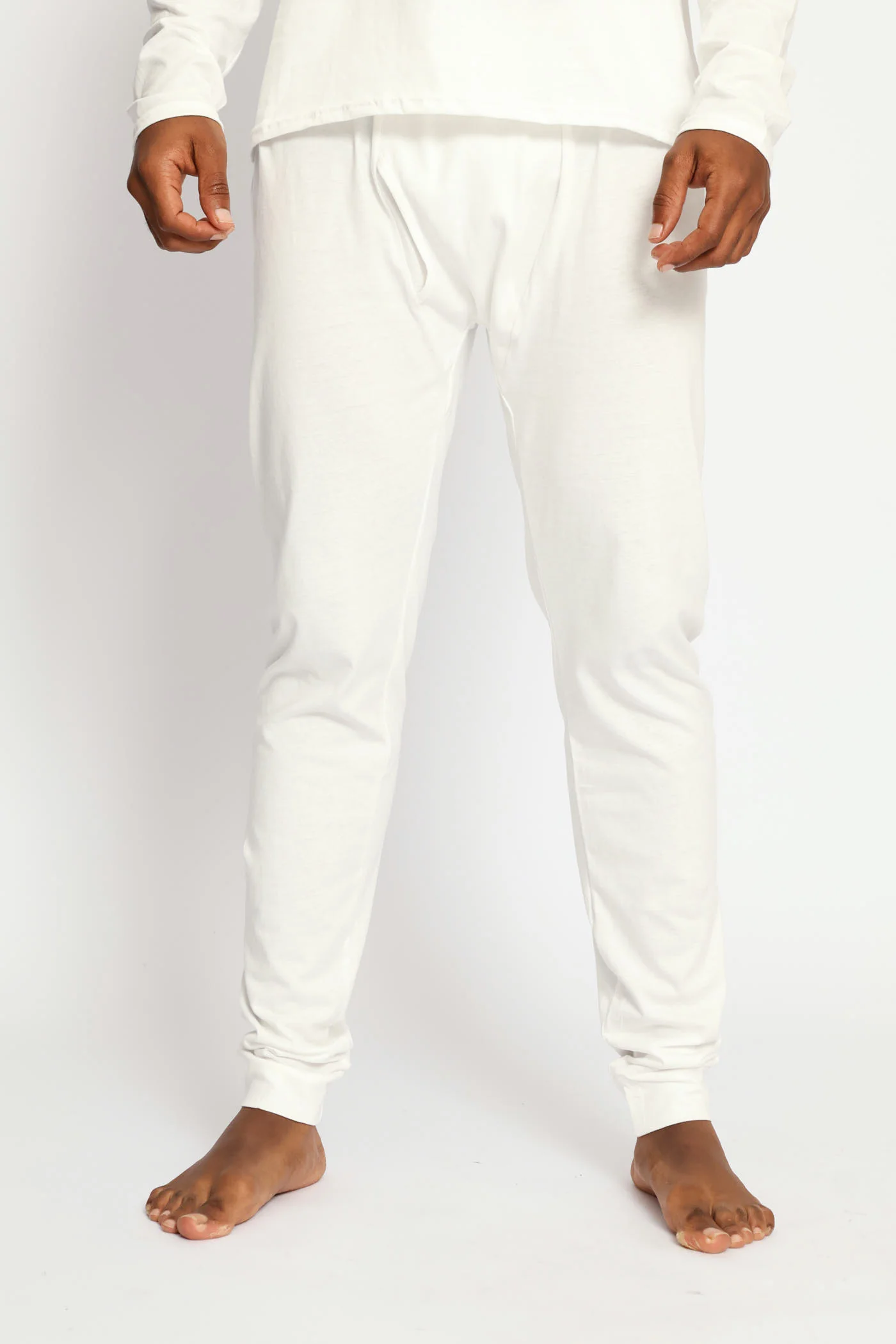 Winter Long John Cotton Thermal - White - Image 3