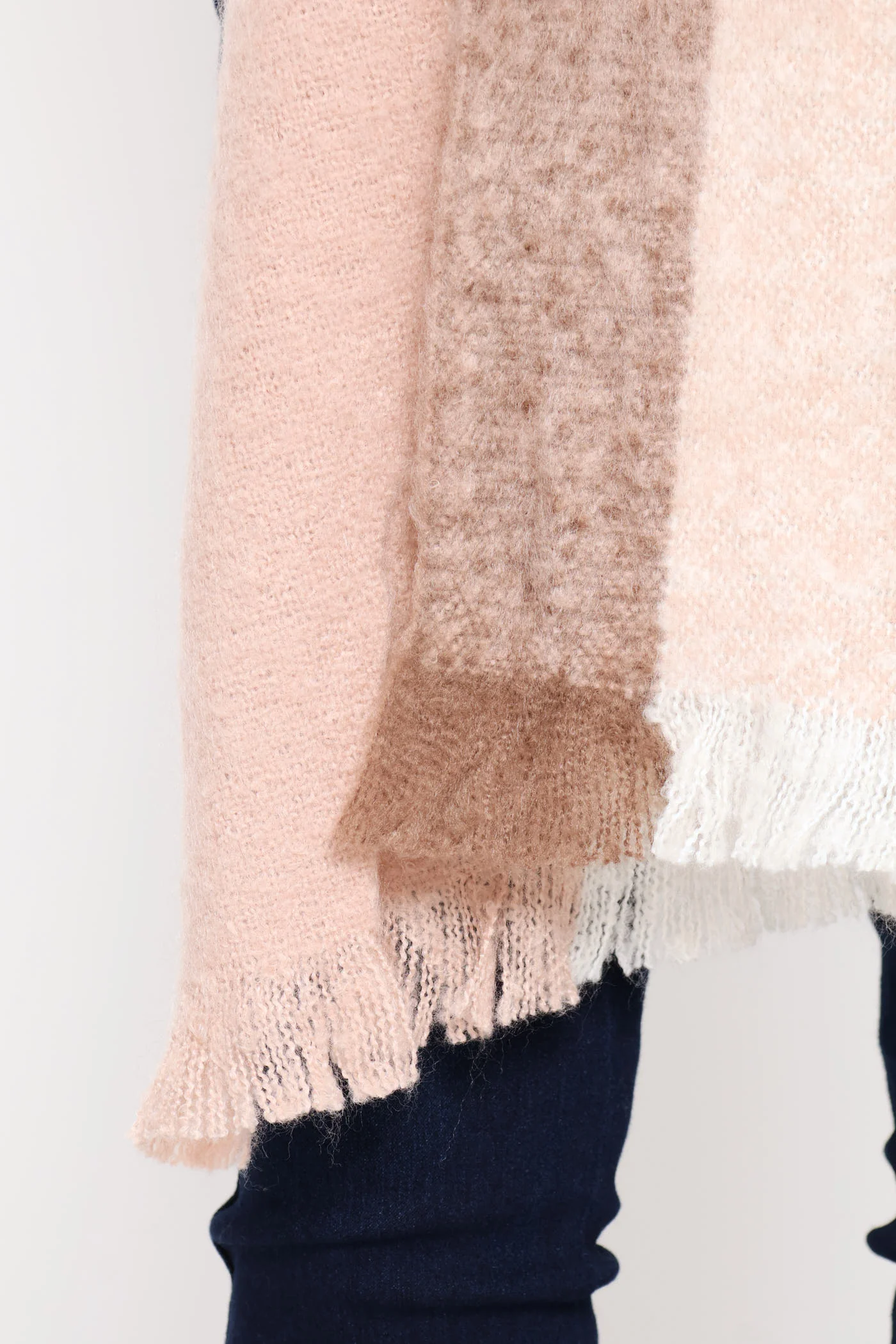 Winter Scarf - Mauve/Cream - Image 3