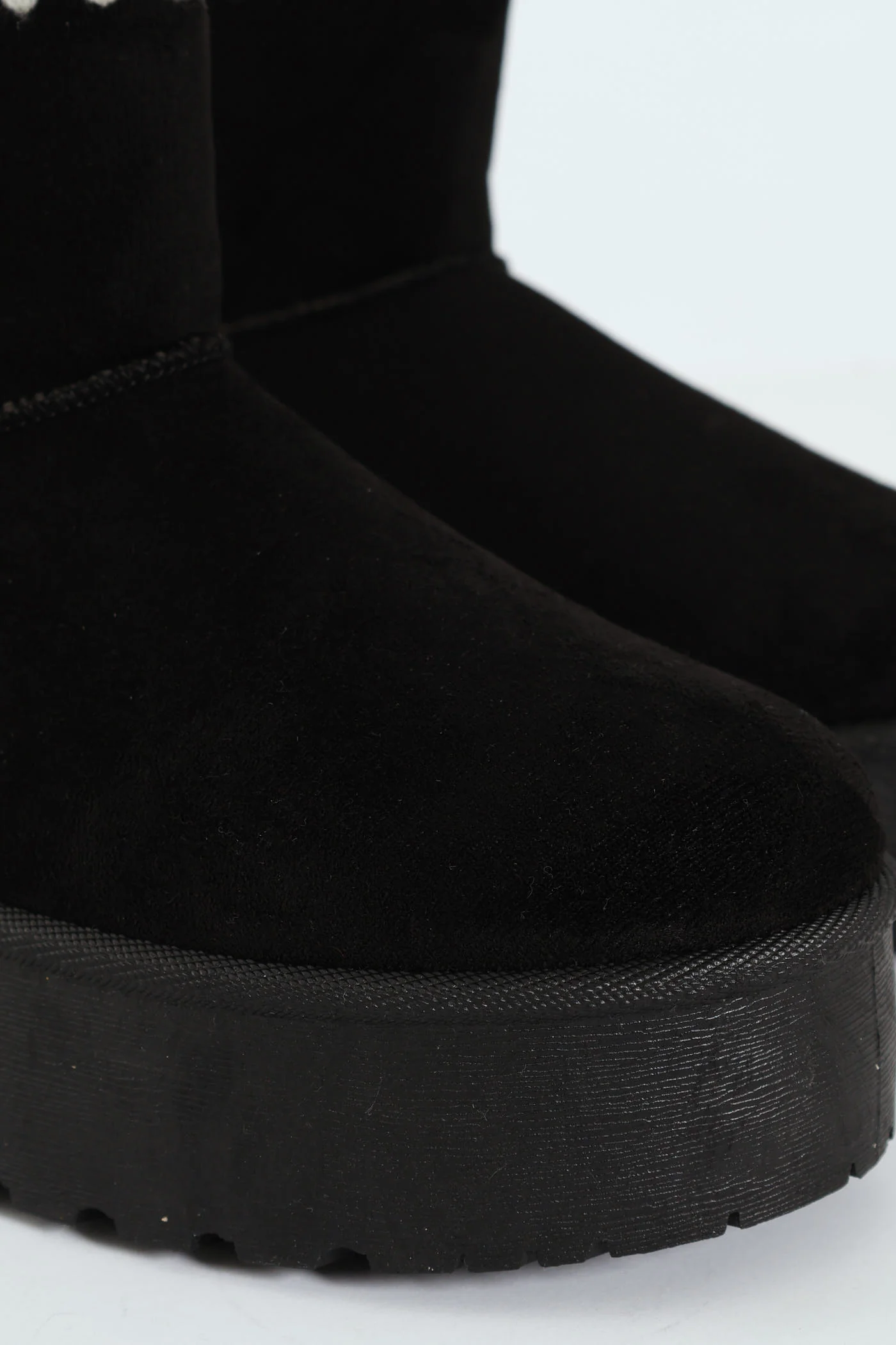 Wipstitch Flatform Bootie - Black - Image 2