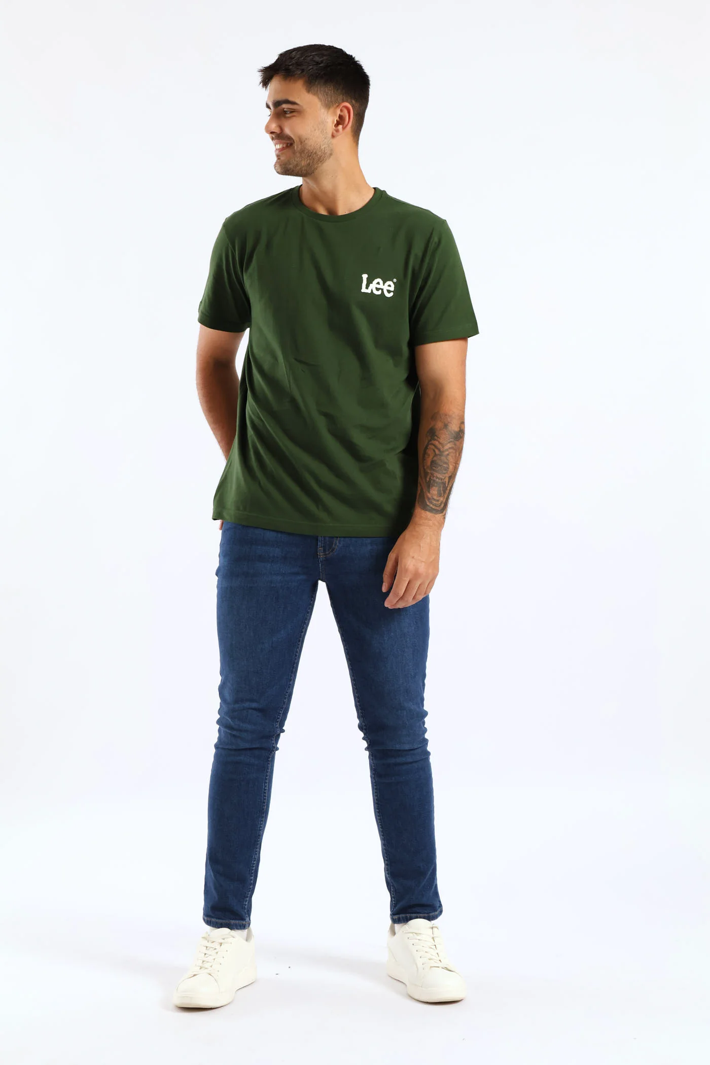 Wobbly Tee - Moss Green - Image 4