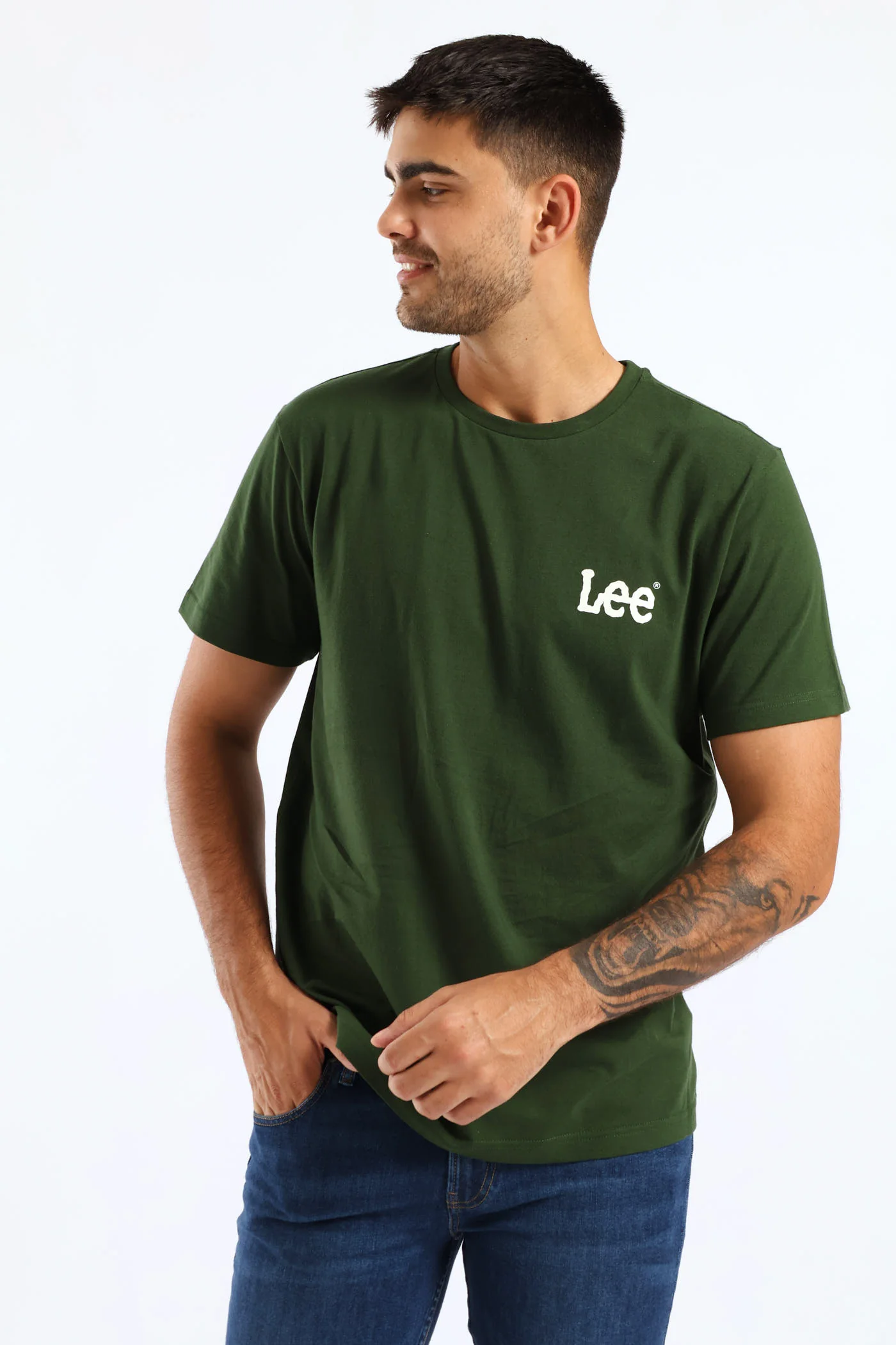 Wobbly Tee - Moss Green - Image 5