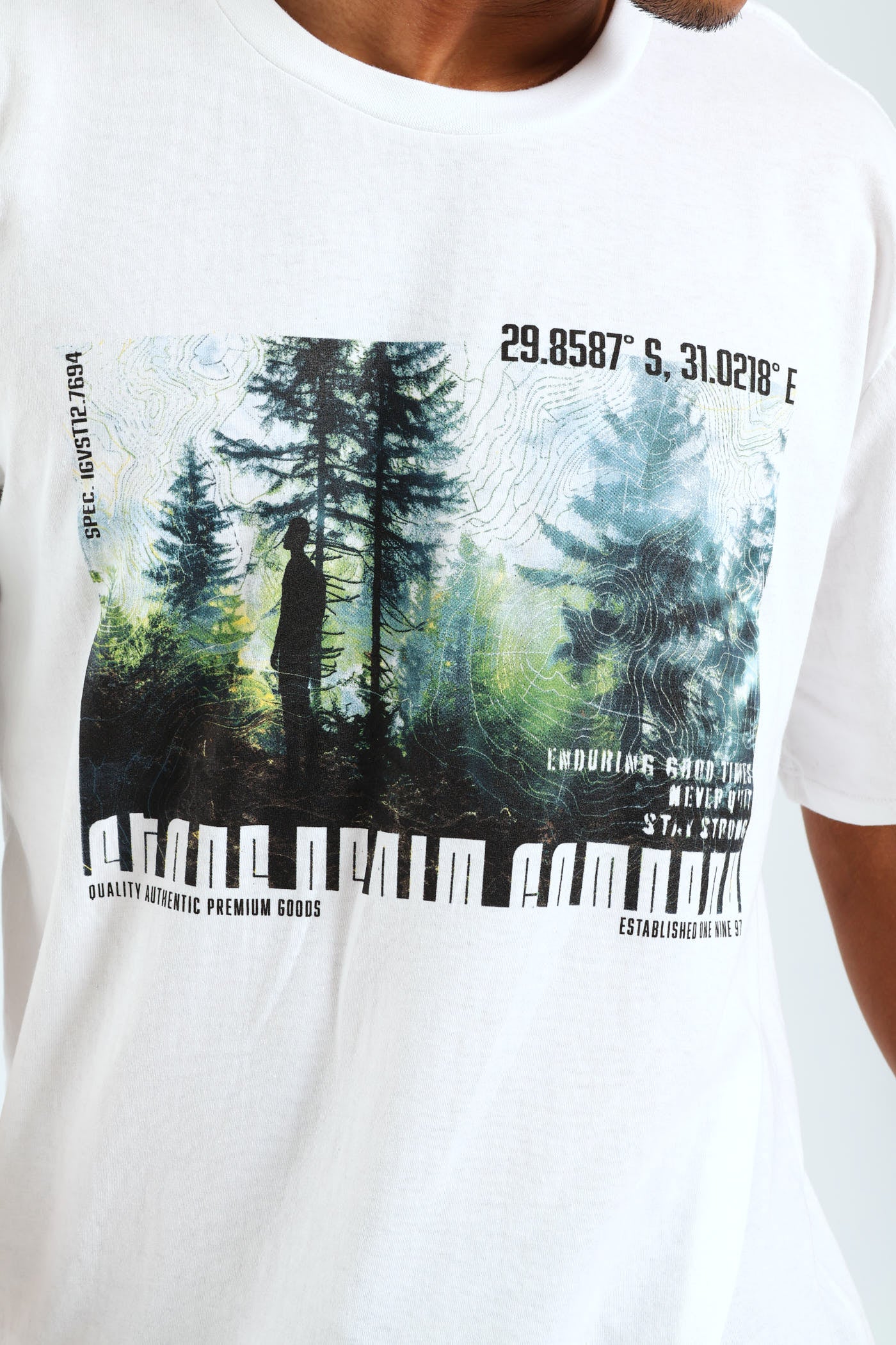 Woodlands Photo Print Tee - White - Image 2