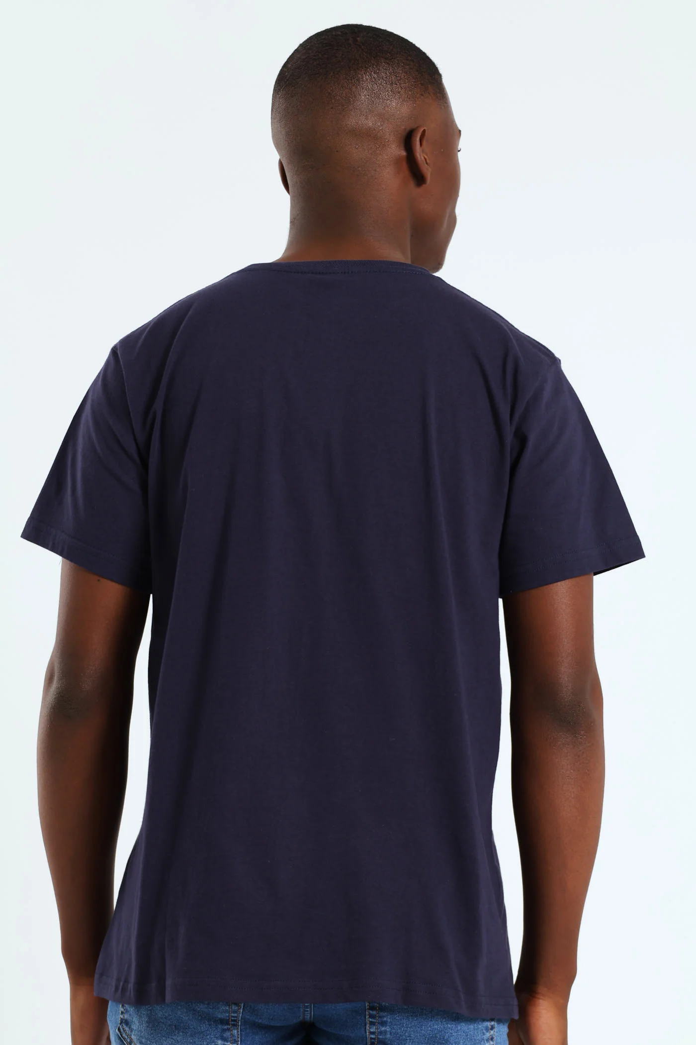 Wordmark Tee- Navy - Image 4