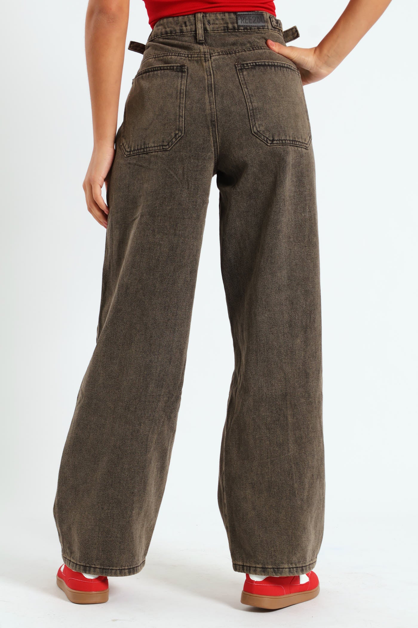Worker Barrel Jean - Black/Brown - Image 4