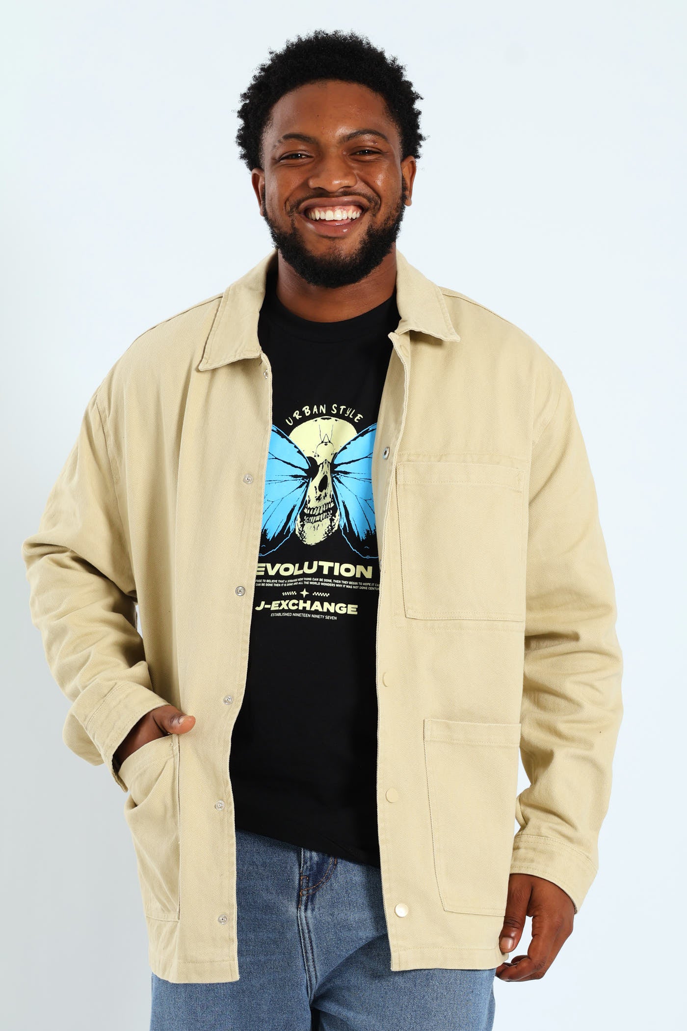 Worker Jacket - Stone - Image 5