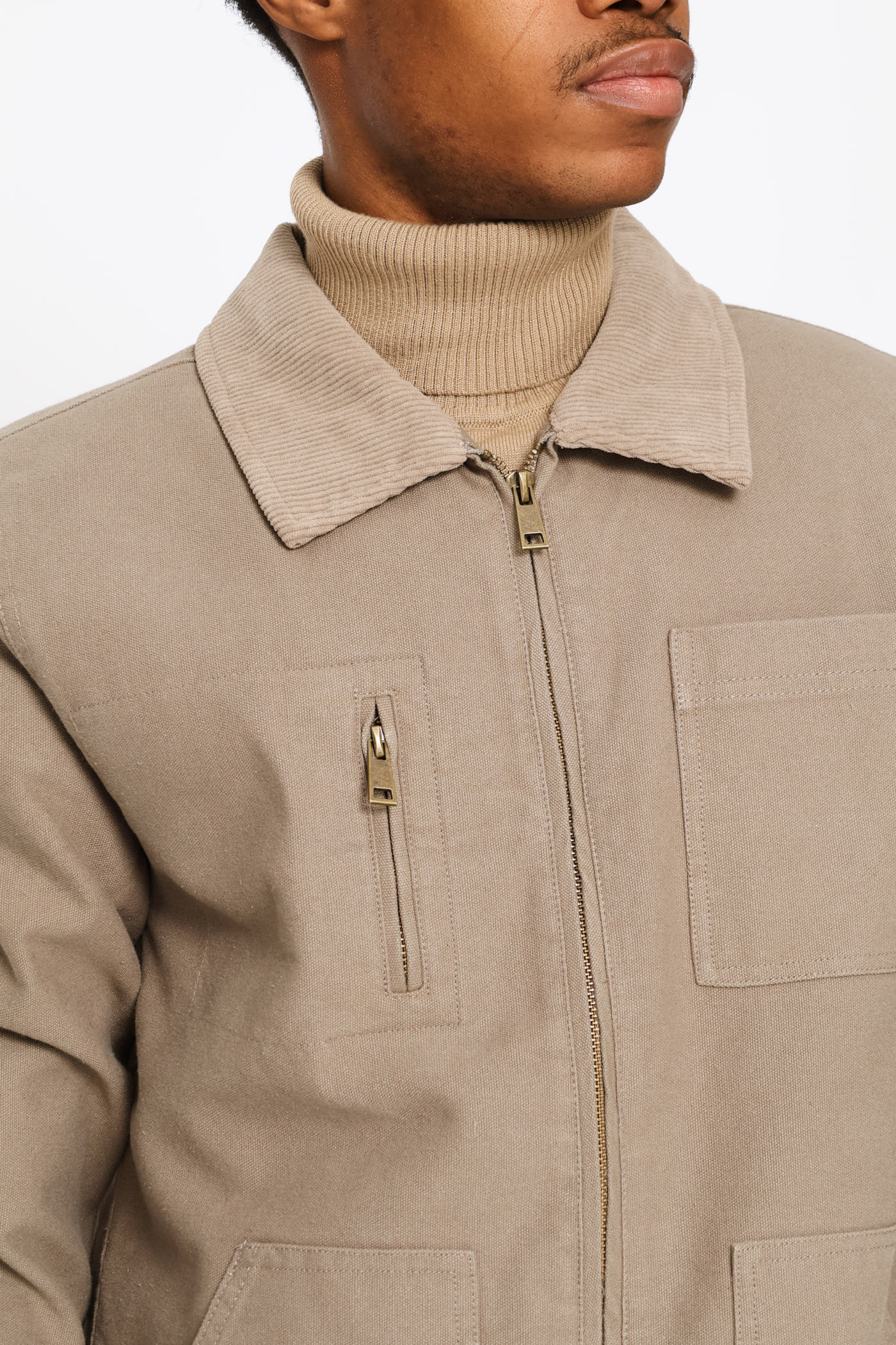 Worker Jacket - Taupe - Image 2