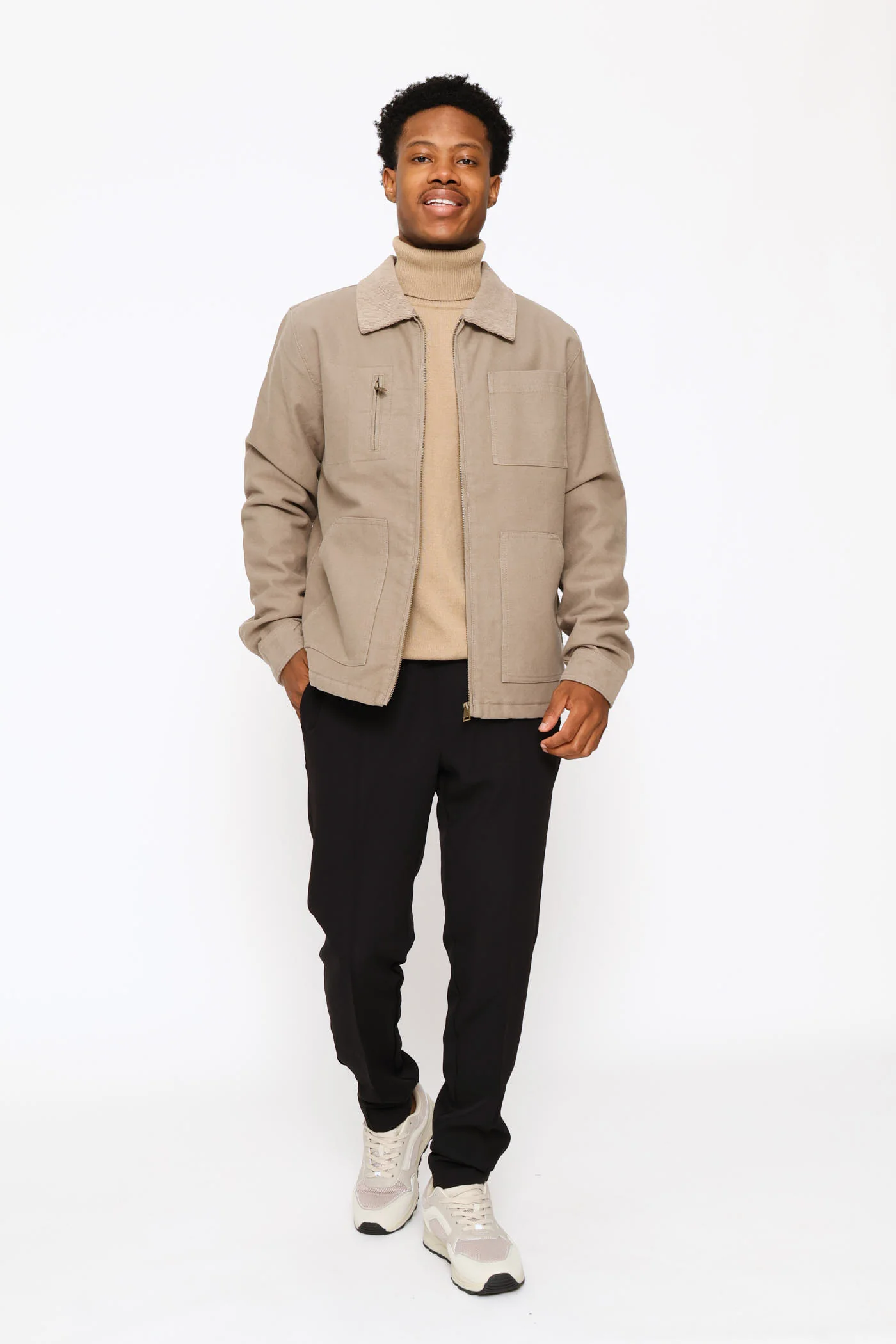 Worker Jacket - Taupe - Image 6
