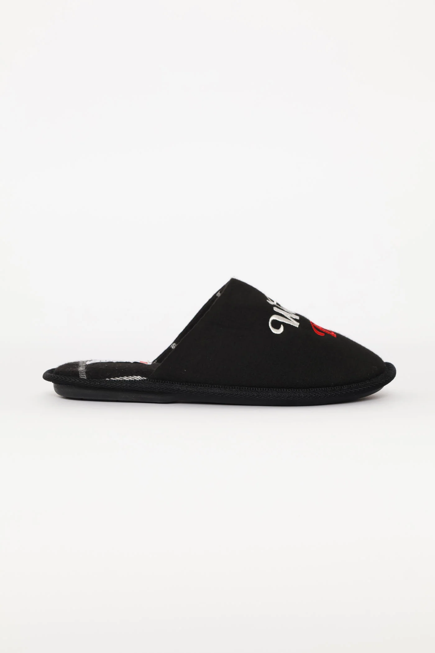 Worlds Best Dad Open Back Slipper - Black/Grey - Image 3