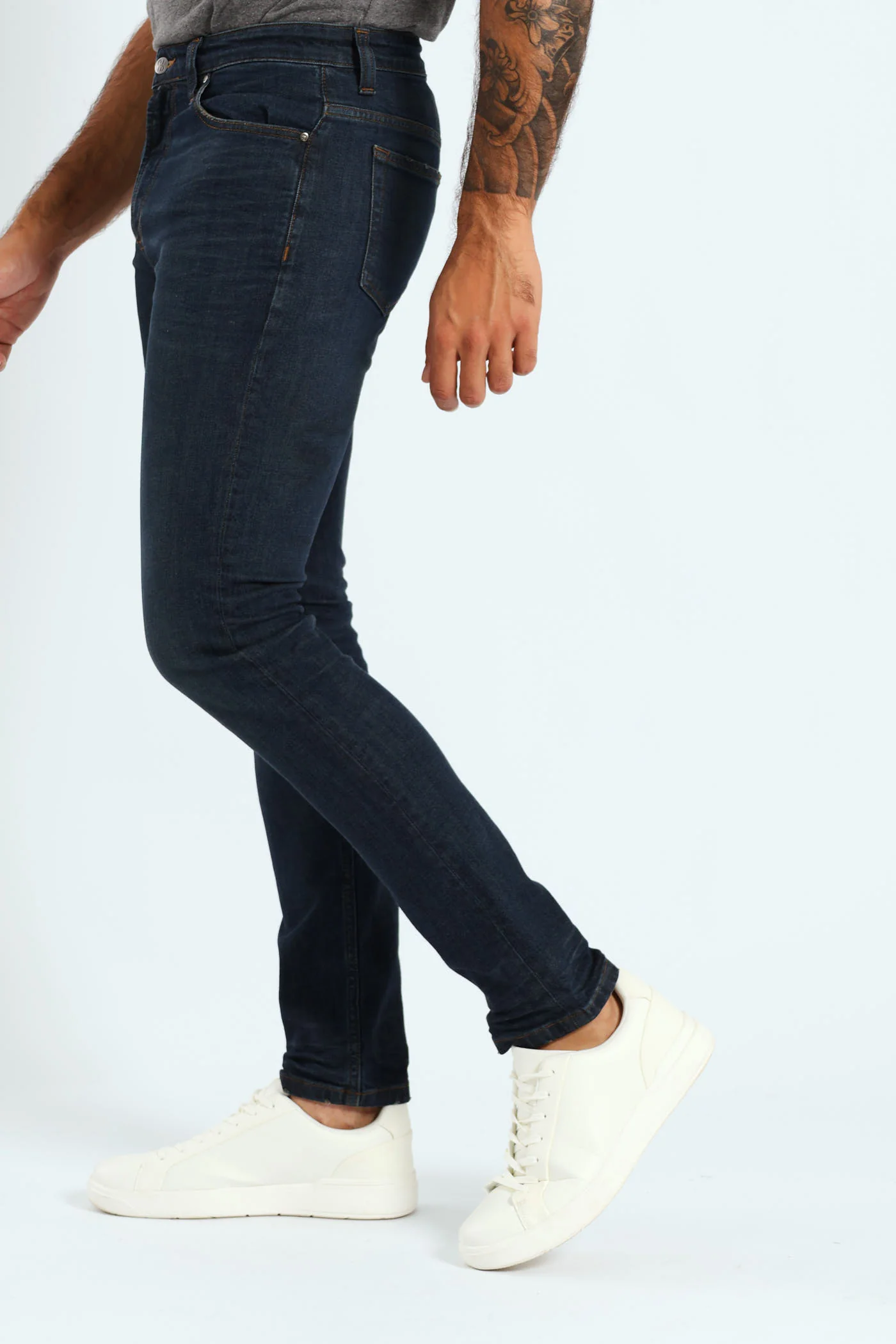 Worn In Slim Denim - Blue/Black - Image 2