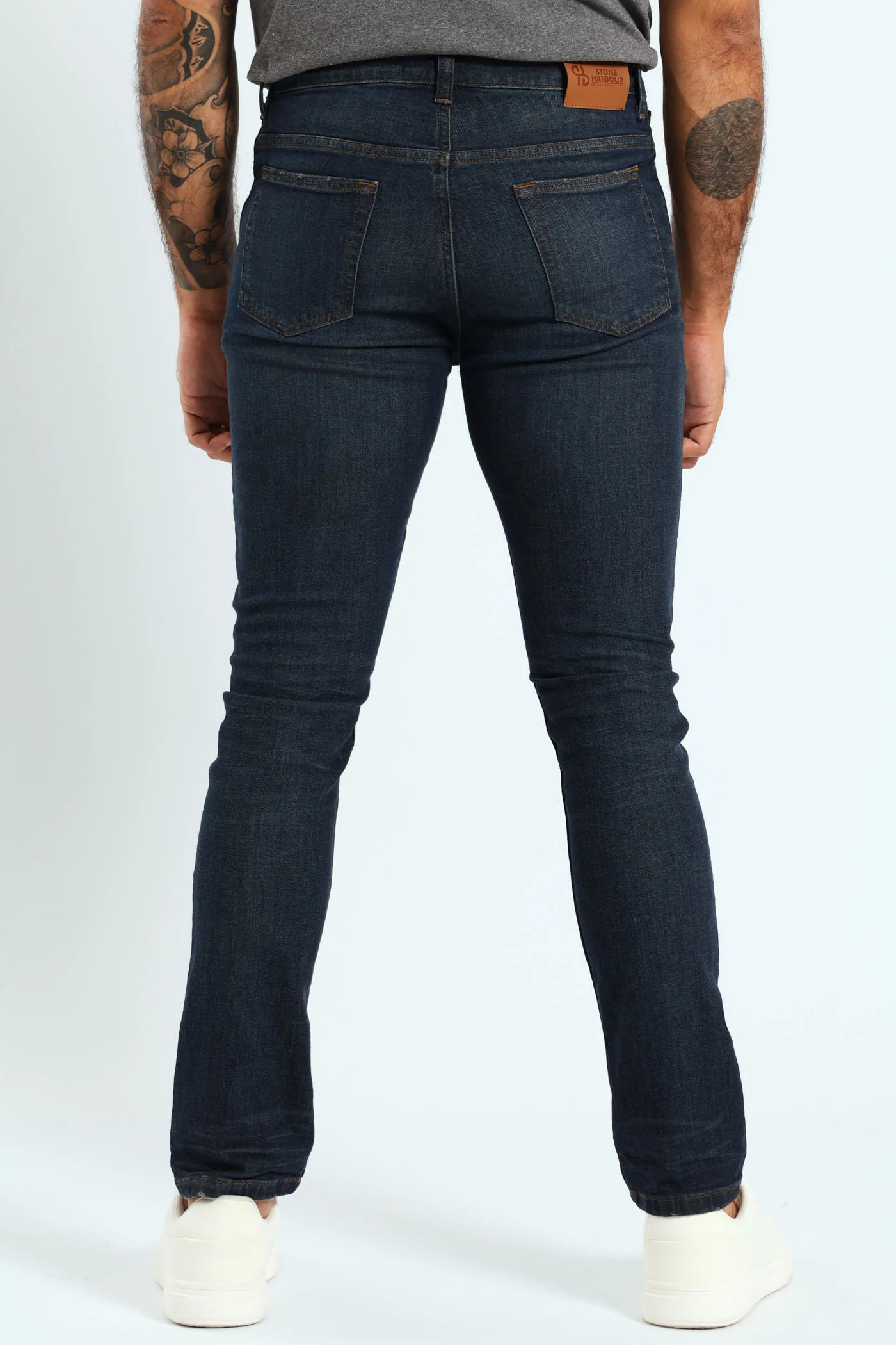 Worn In Slim Denim - Blue/Black - Image 3