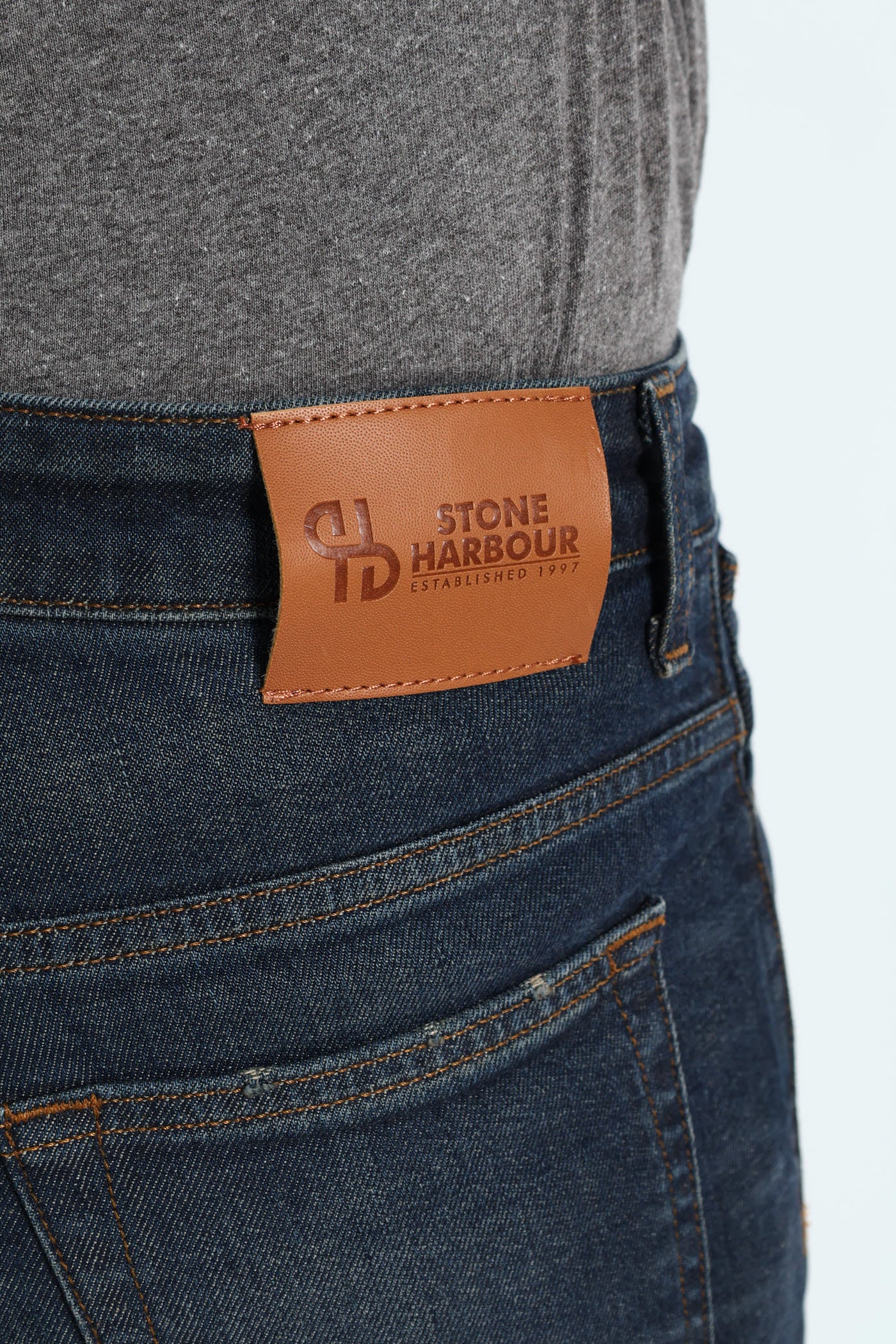 Worn In Slim Denim - Blue/Black - Image 4