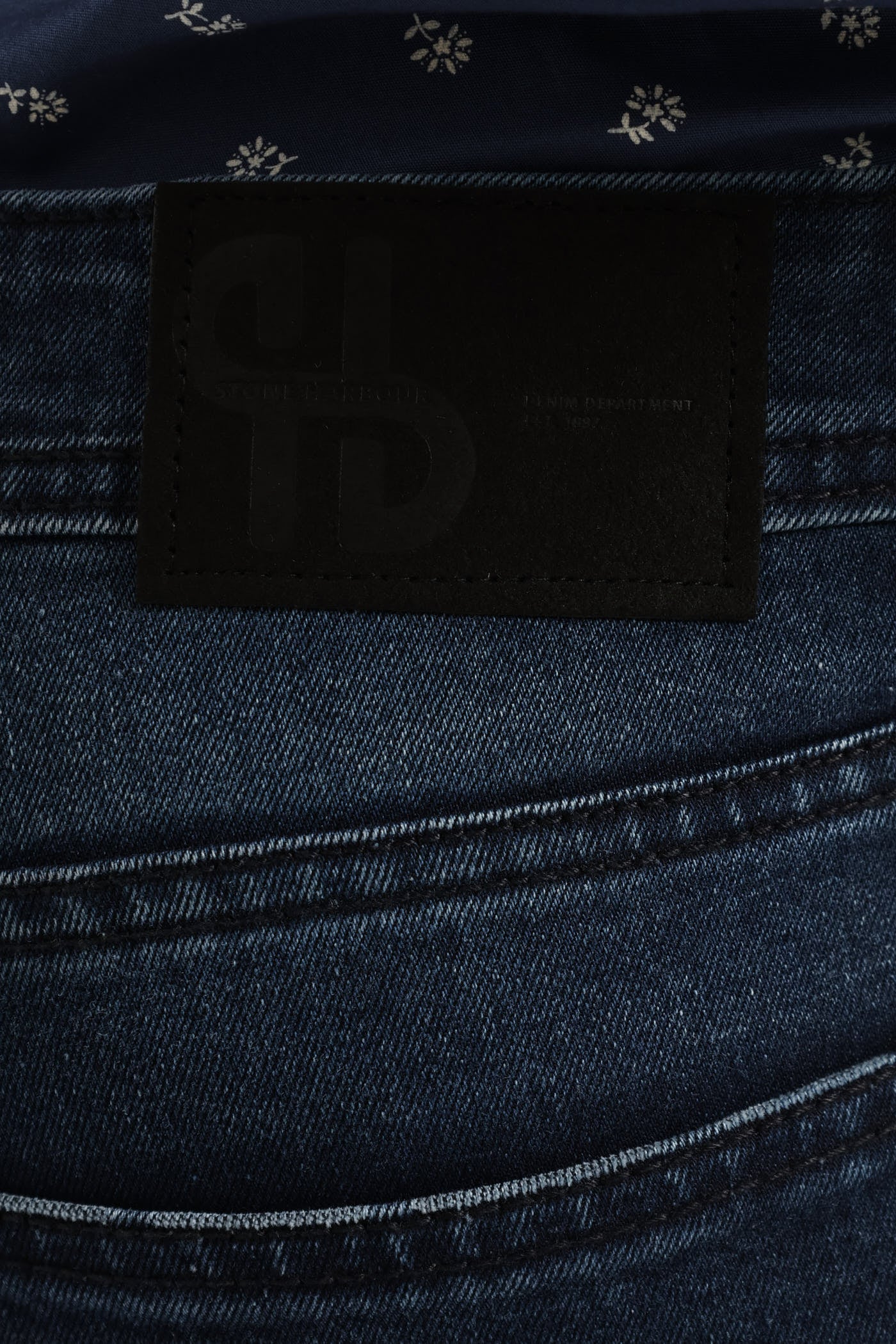 Worn In Slim Denim - Blue/Black - Image 5