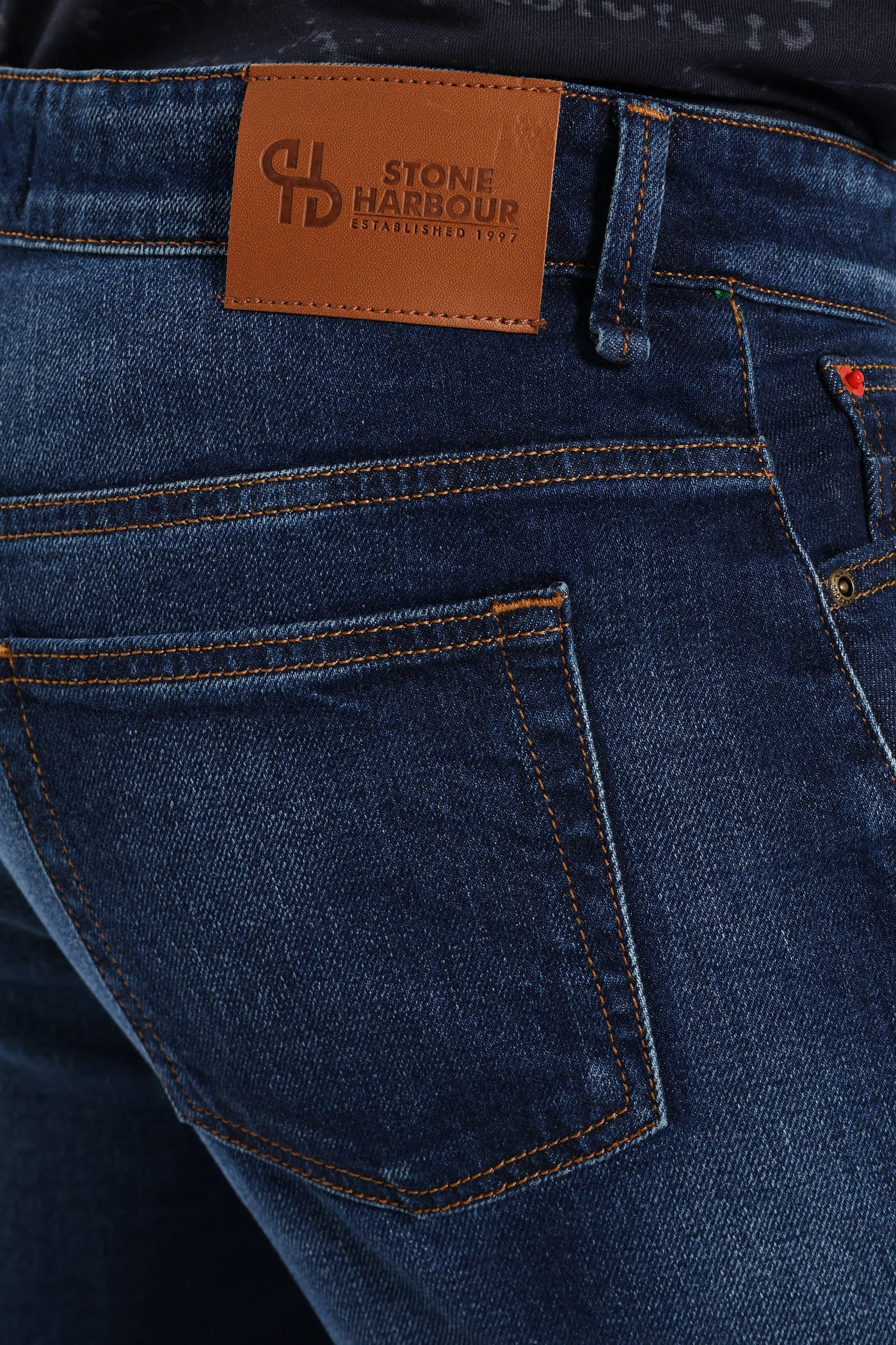 Worn In Straight Denim - Dark Wash - Image 4