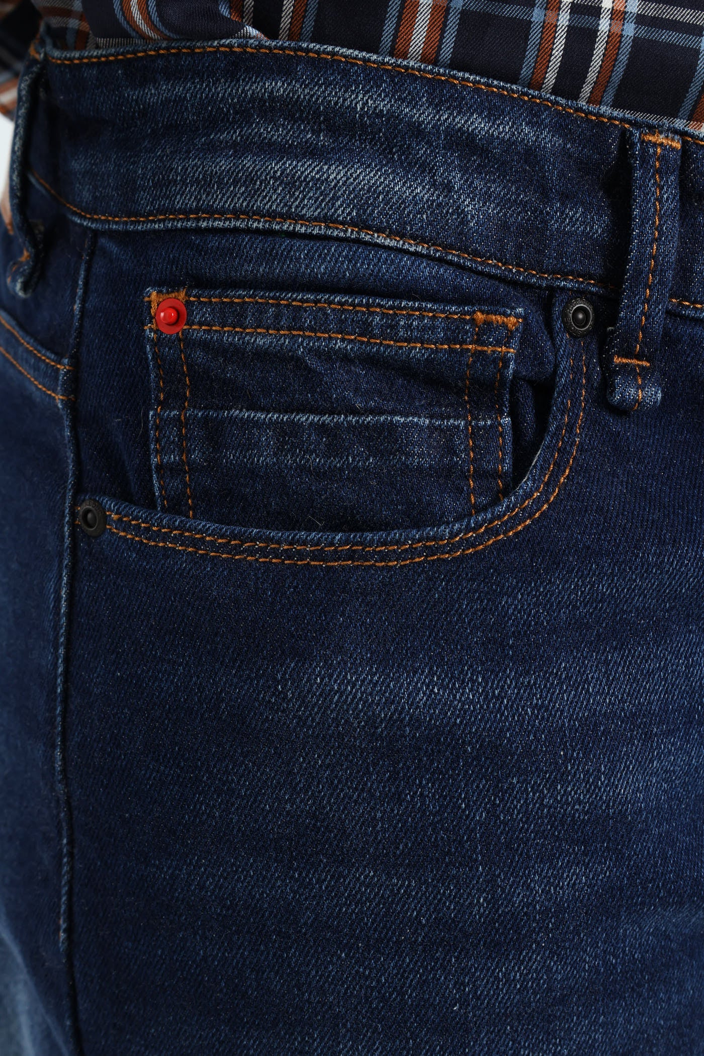 Worn In Straight Denim - Dark Wash - Image 5