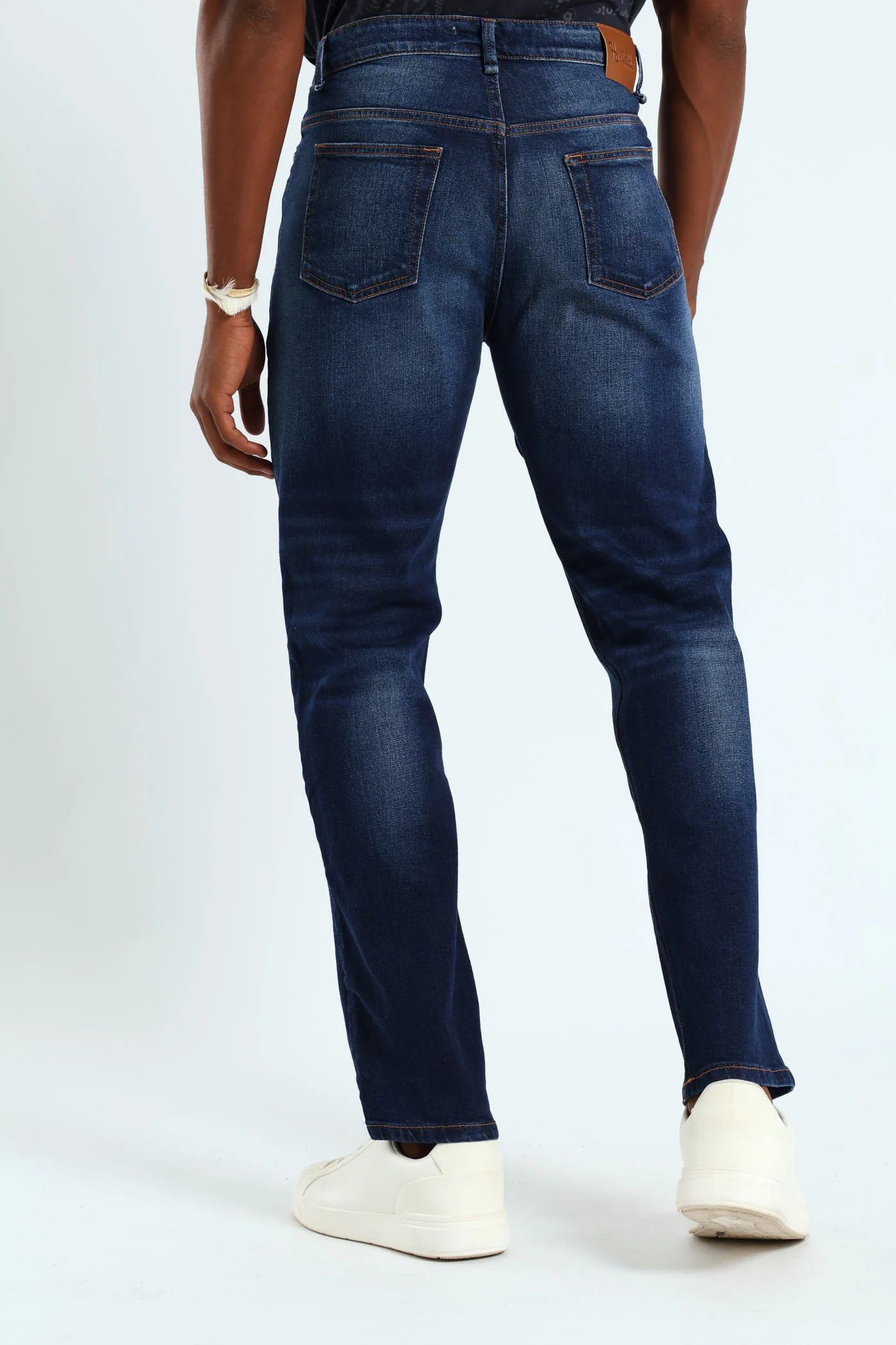 Worn In Straight Denim - Dark Wash - Image 6