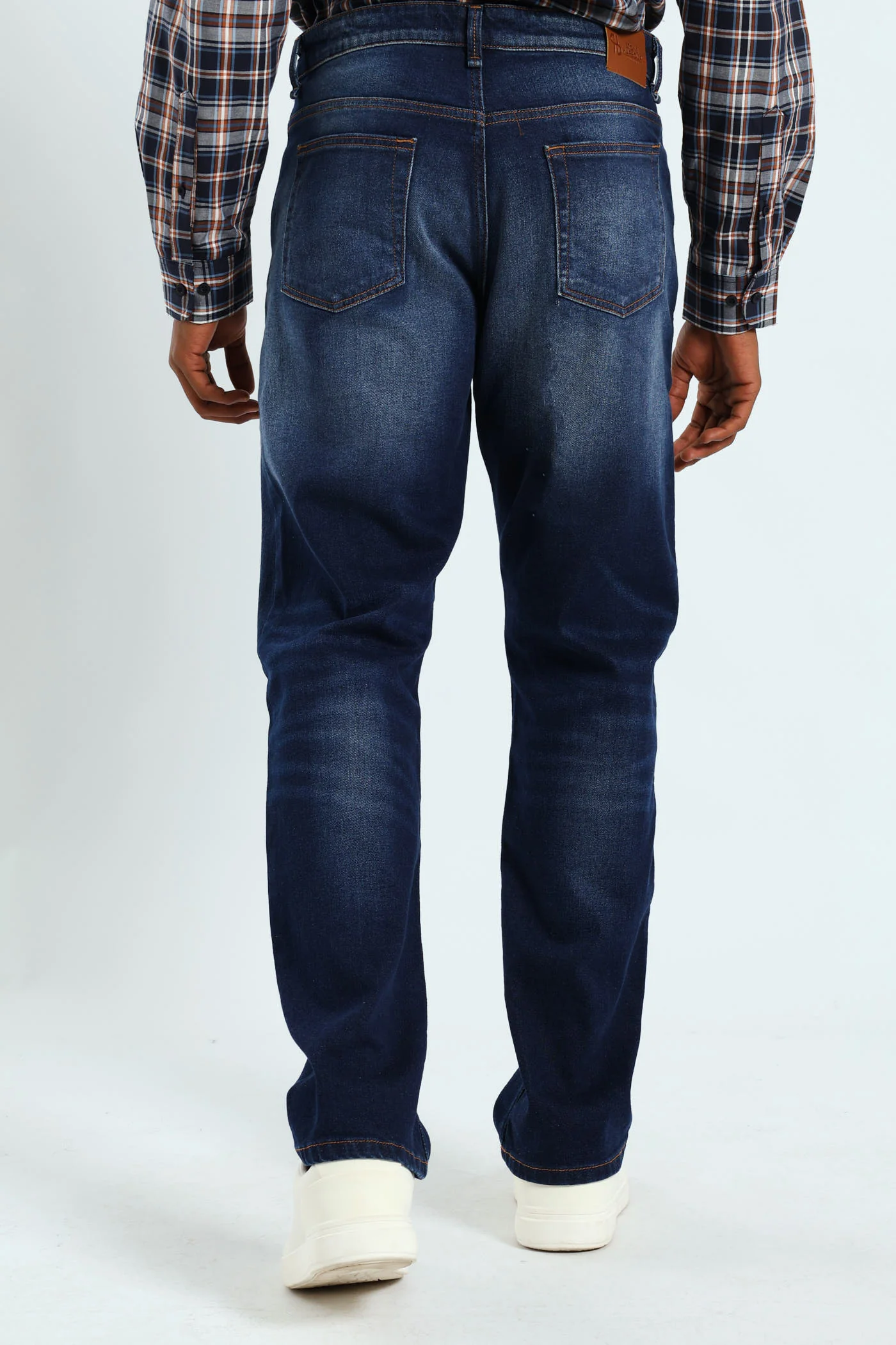 Worn In Straight Denim - Dark Wash - Image 7