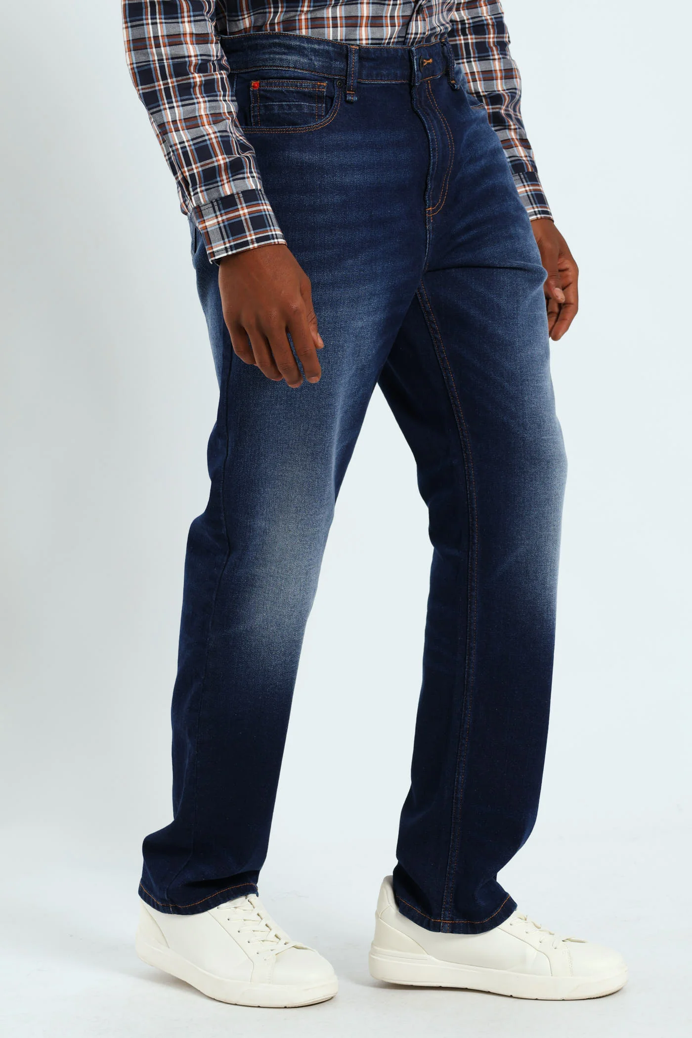 Worn In Straight Denim - Dark Wash - Image 8