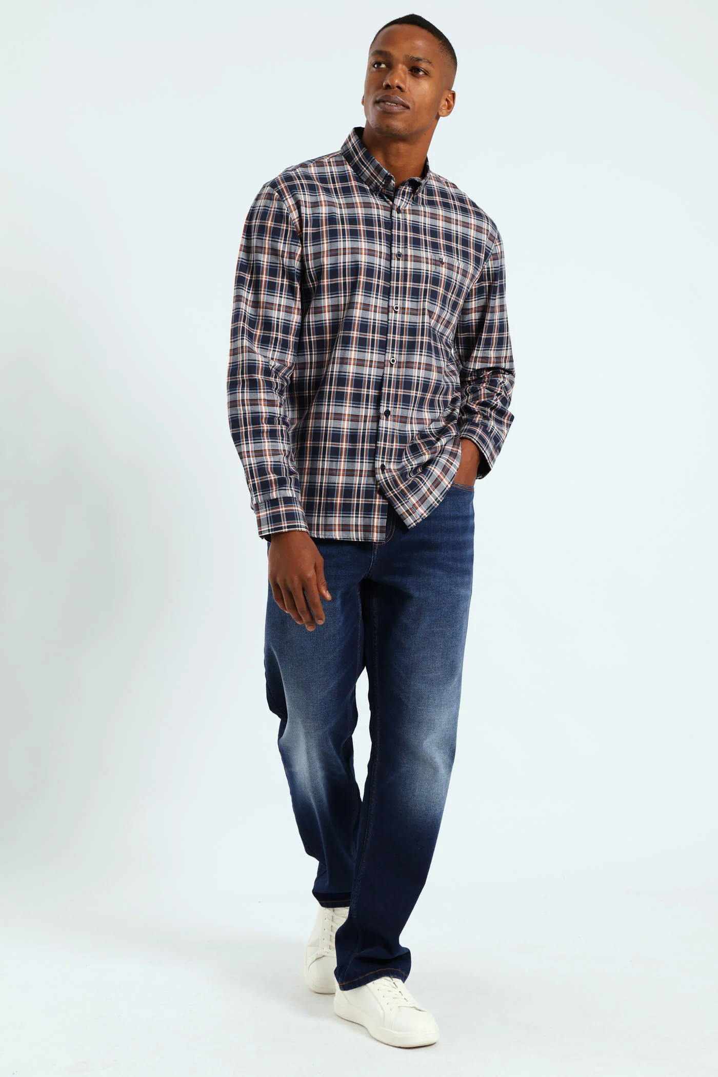 Worn In Straight Denim - Dark Wash - Image 9