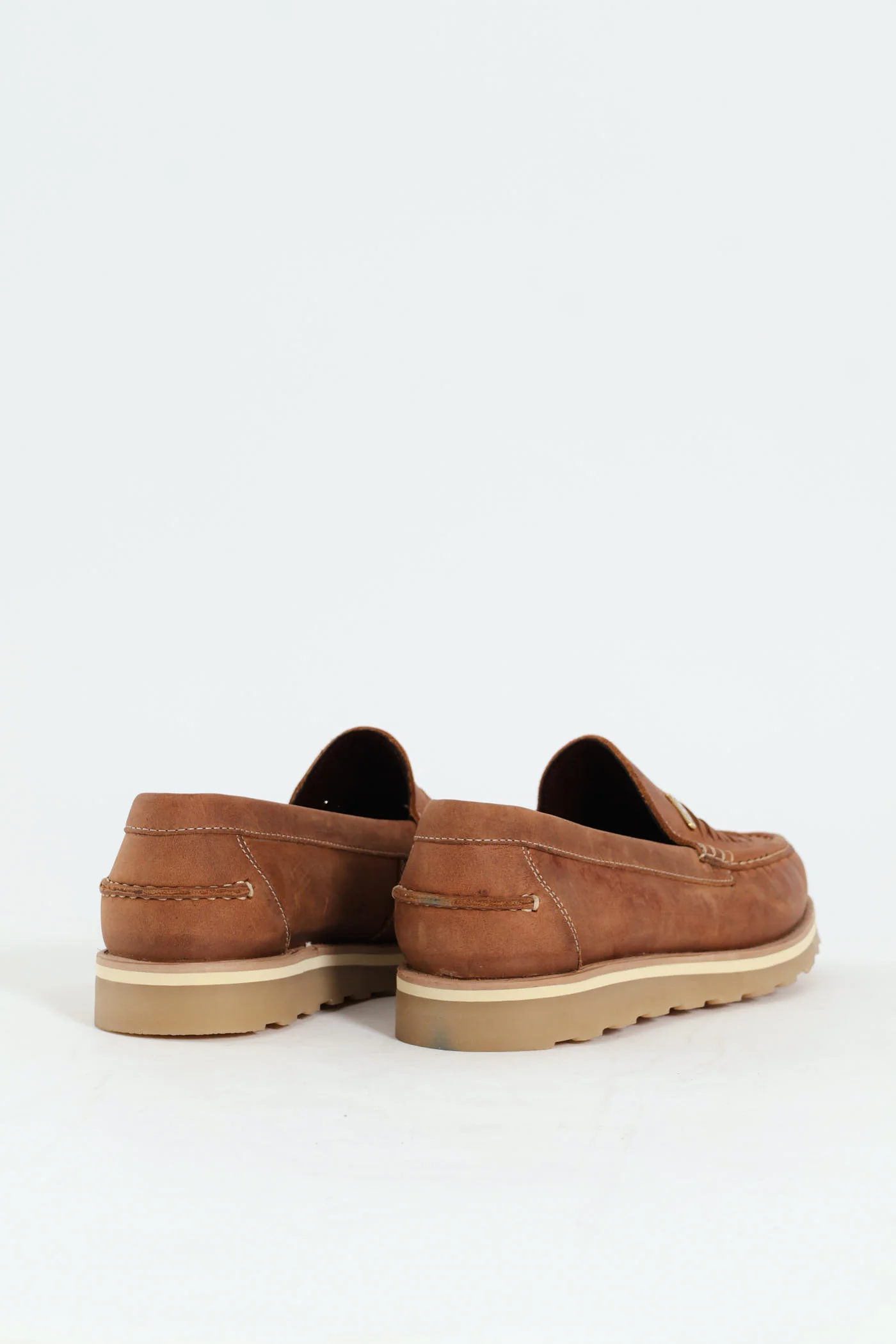 Woven Leather Slip-On Loafer - Tan - Image 5