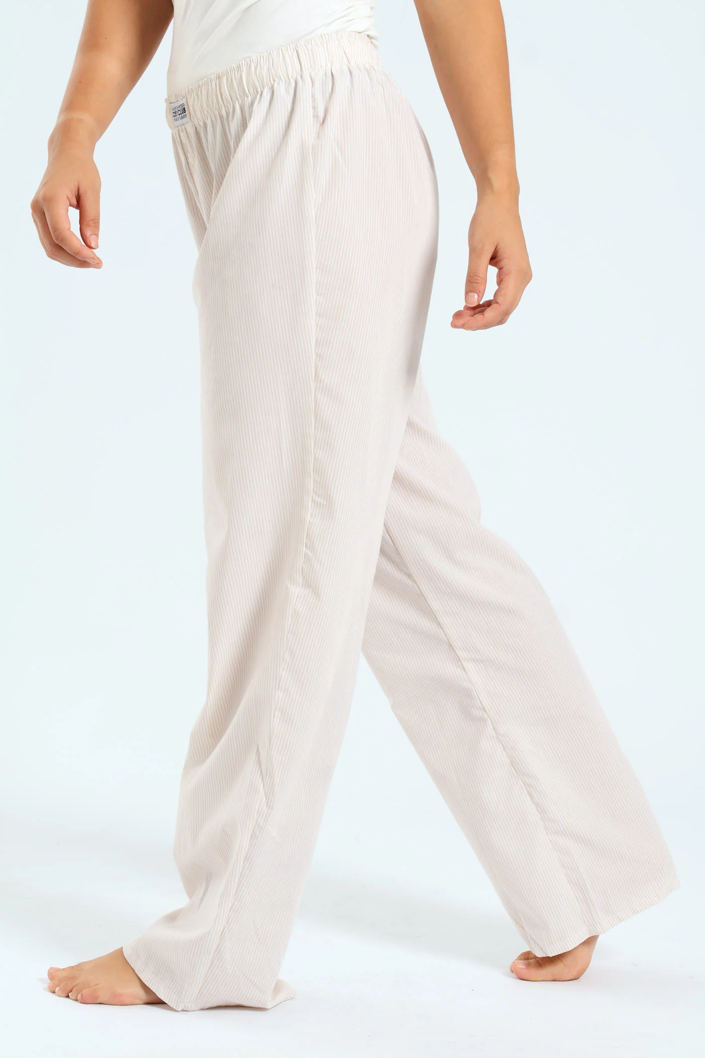 Woven Stripe Boxer Pants - Sandstone - Image 2
