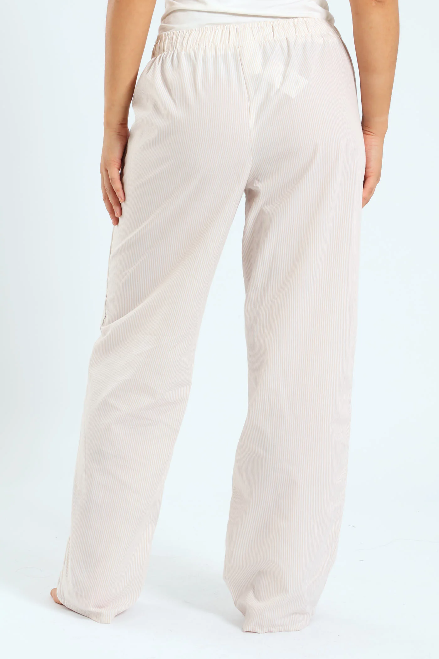 Woven Stripe Boxer Pants - Sandstone - Image 3
