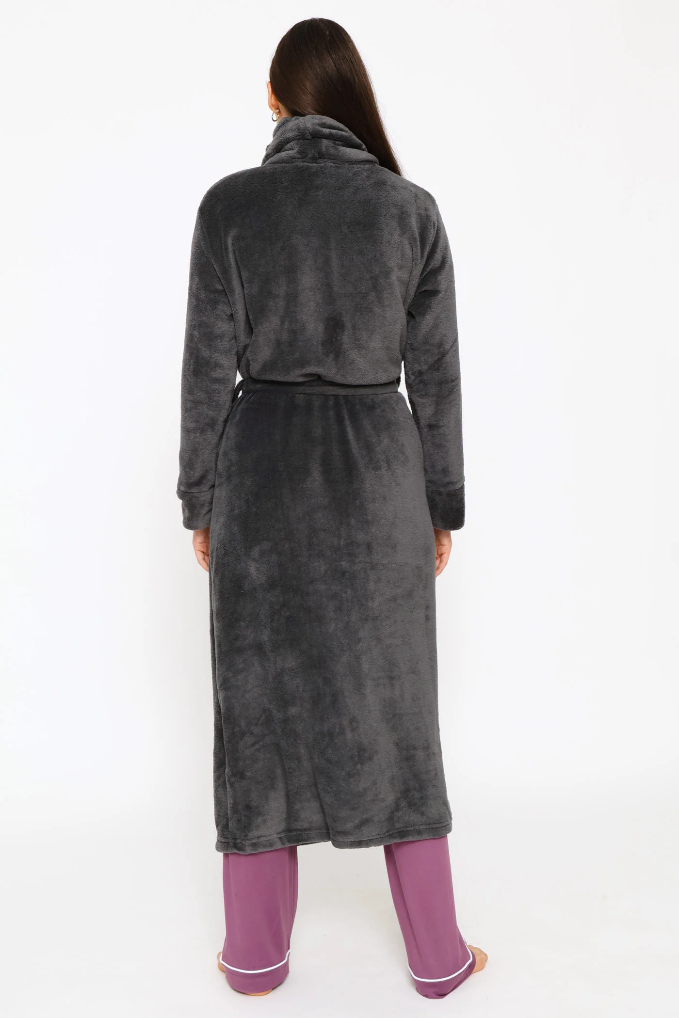 Wrap Gown - Charcoal - Image 3