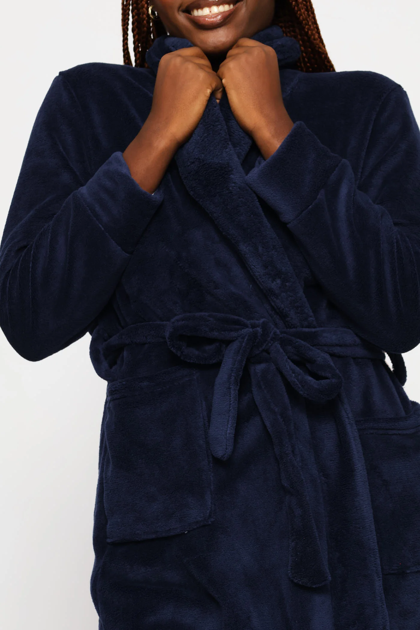 Wrap Gown - Navy - Image 2