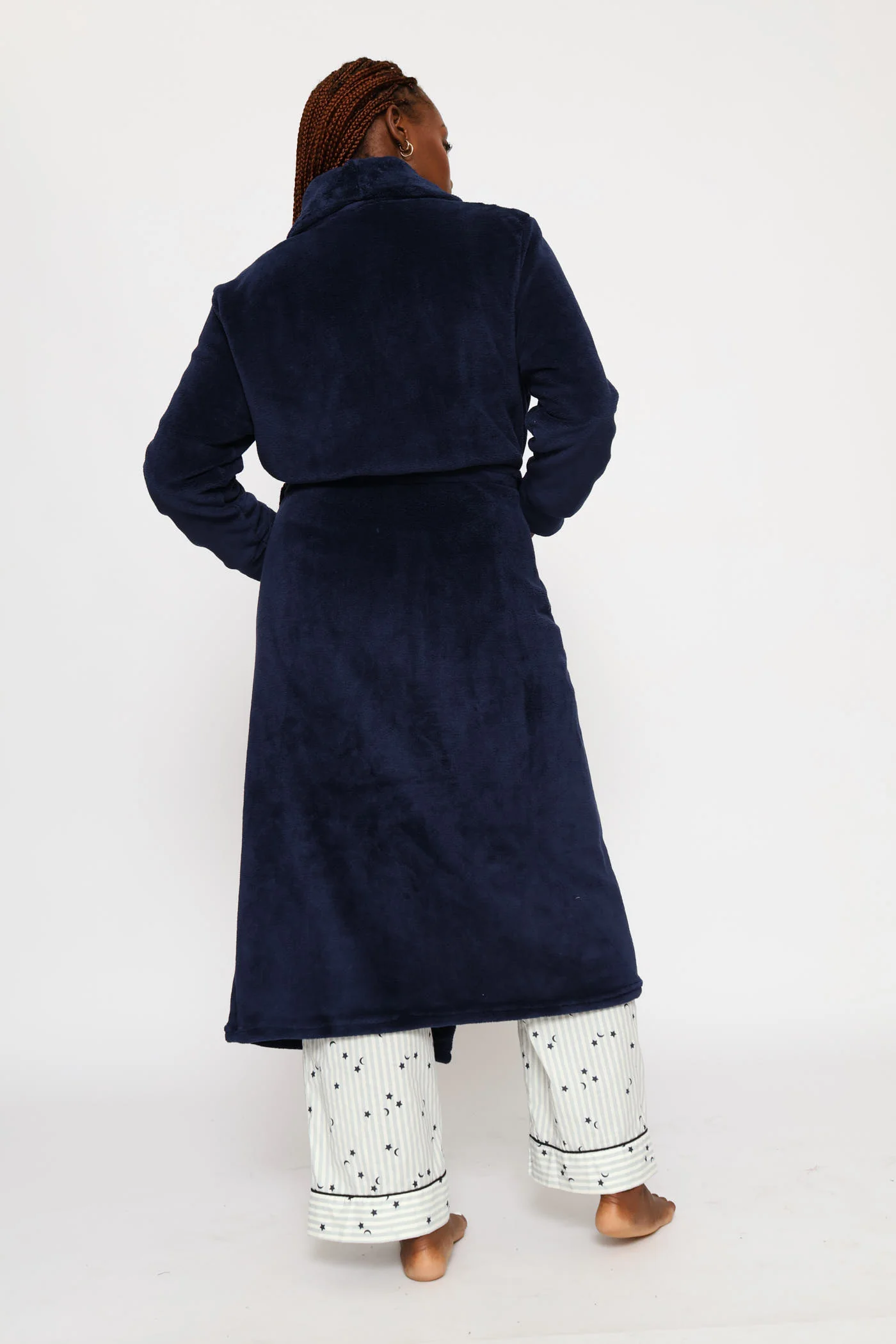 Wrap Gown - Navy - Image 4