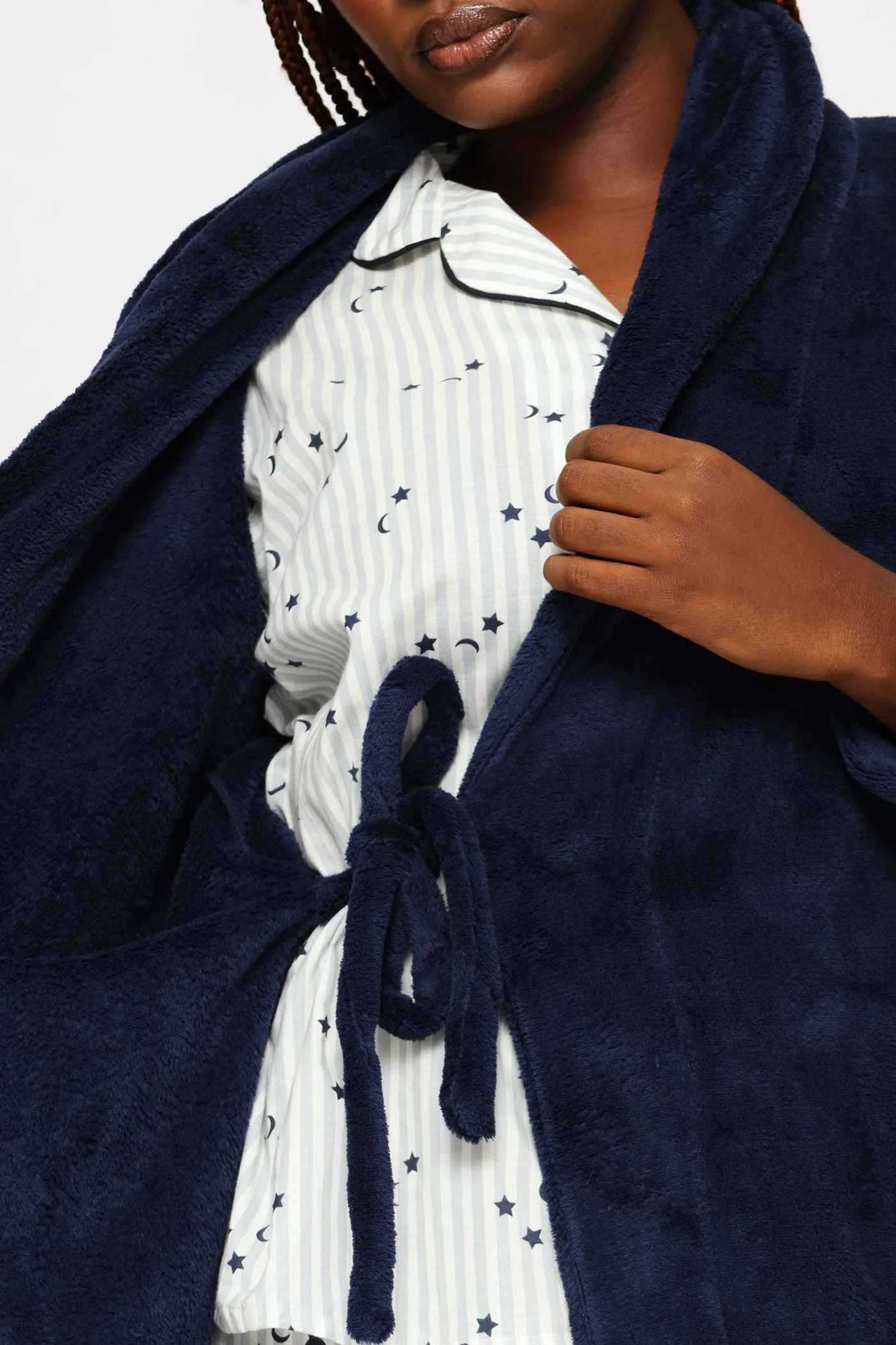 Wrap Gown - Navy - Image 5