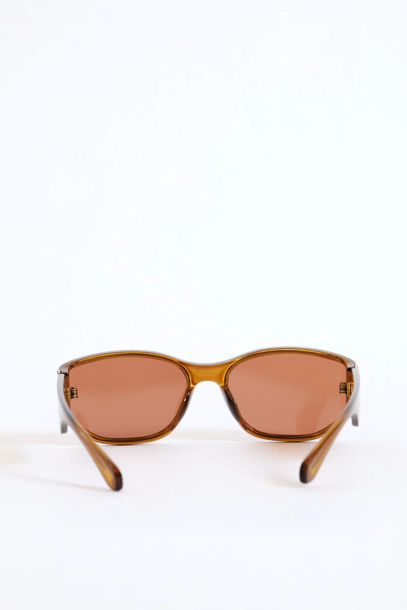 Wrapped Narrow Lense Crystal Frame Sunglasses - Olive - Image 4