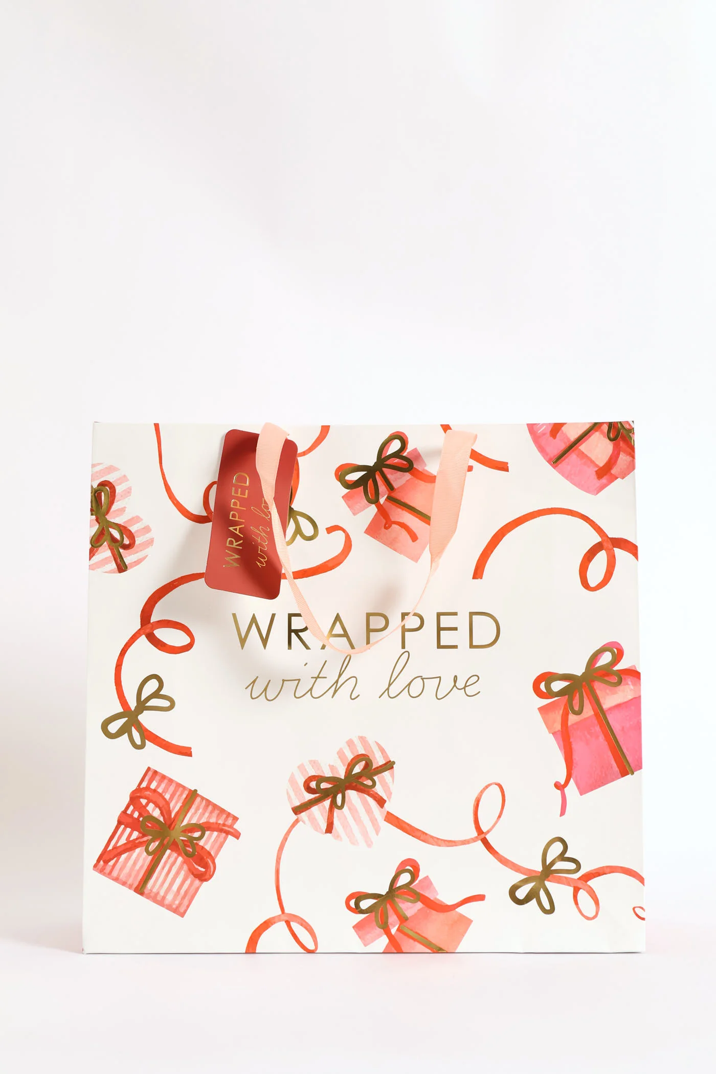 Wrapped With Love Gift Bag - Red - Image 4