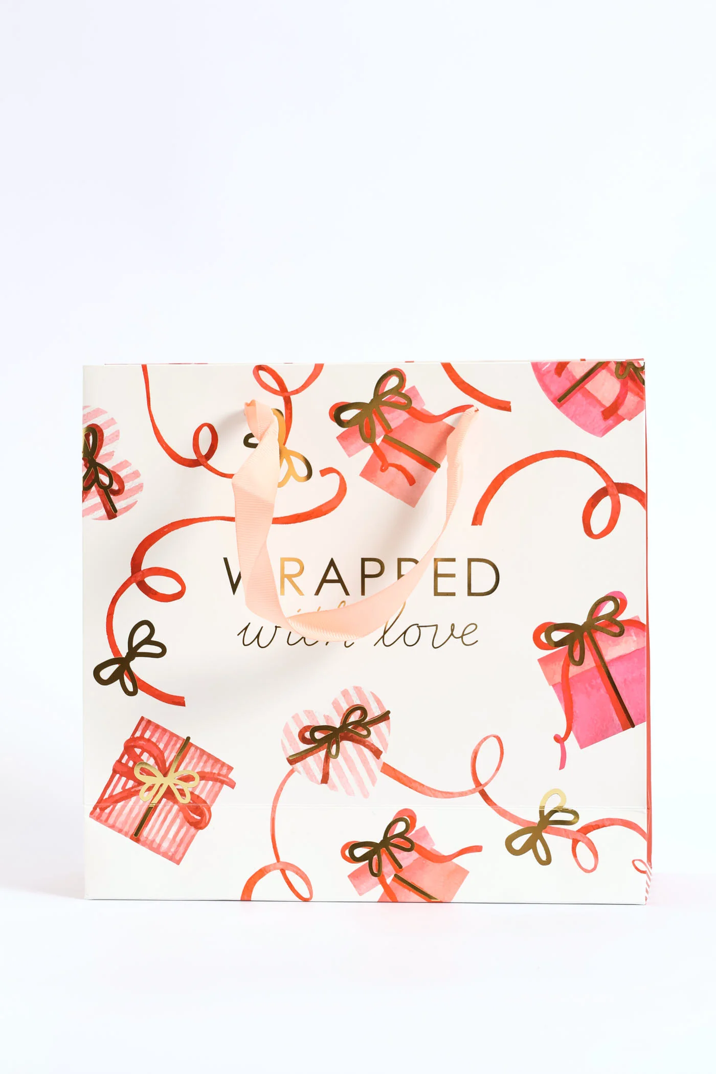 Wrapped With Love Gift Bag - Red - Image 3