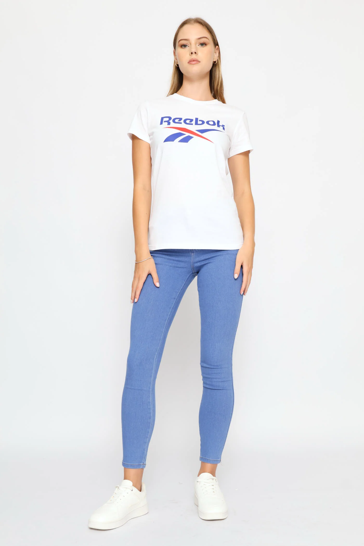 Wren 2 Colour Logo Crew Tee - White - Image 3