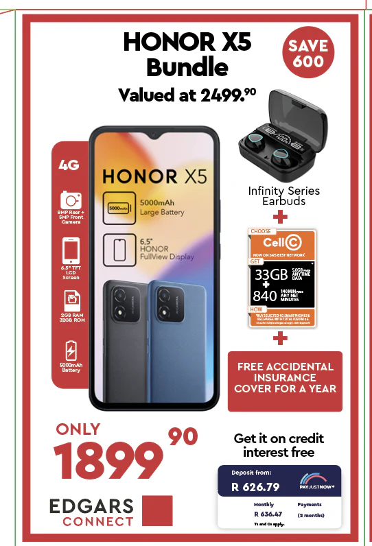 X5 Cellphone - Blue - Box Deal - Image 2
