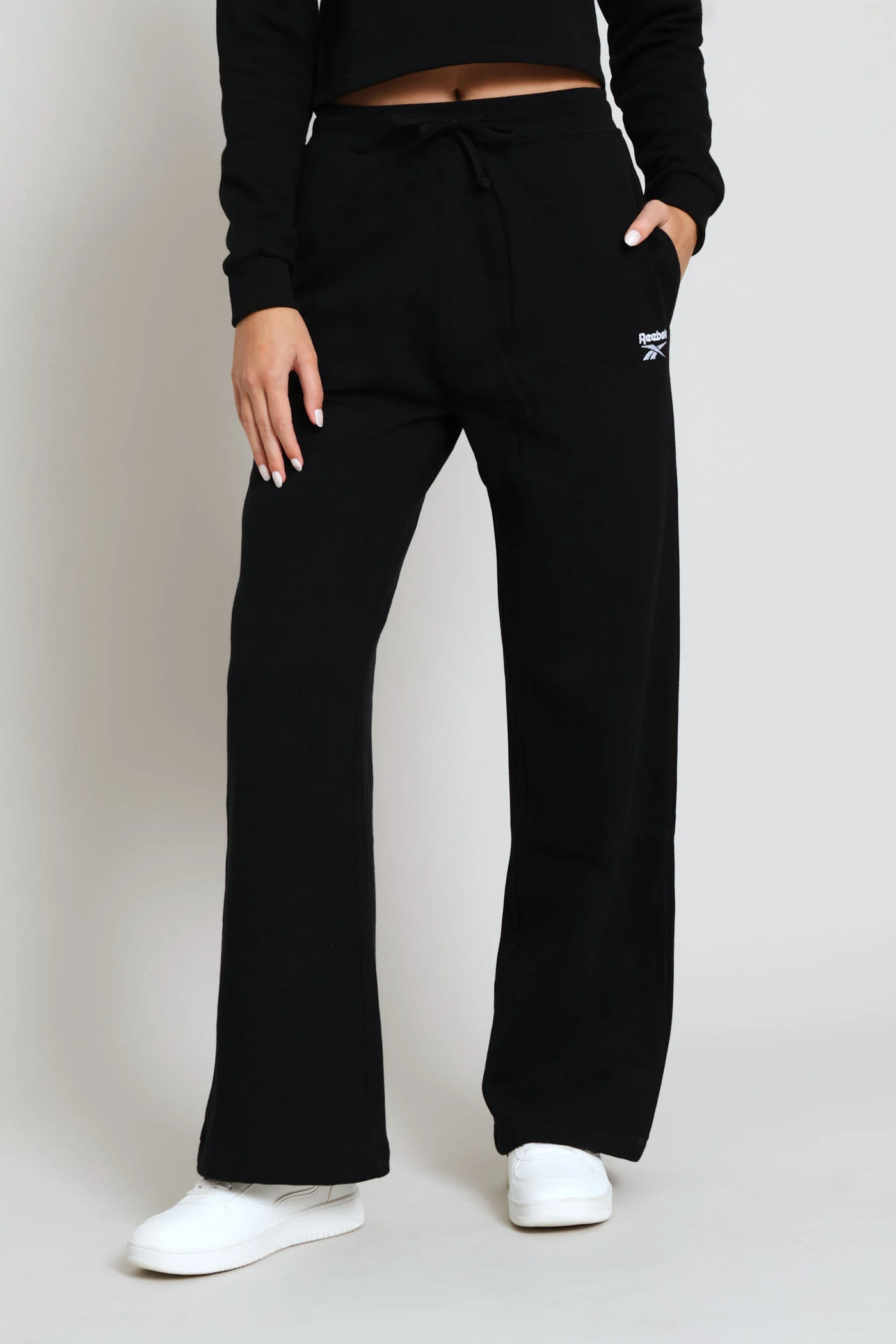 Yara Wide Hem Open Jogger - Black - Image 3