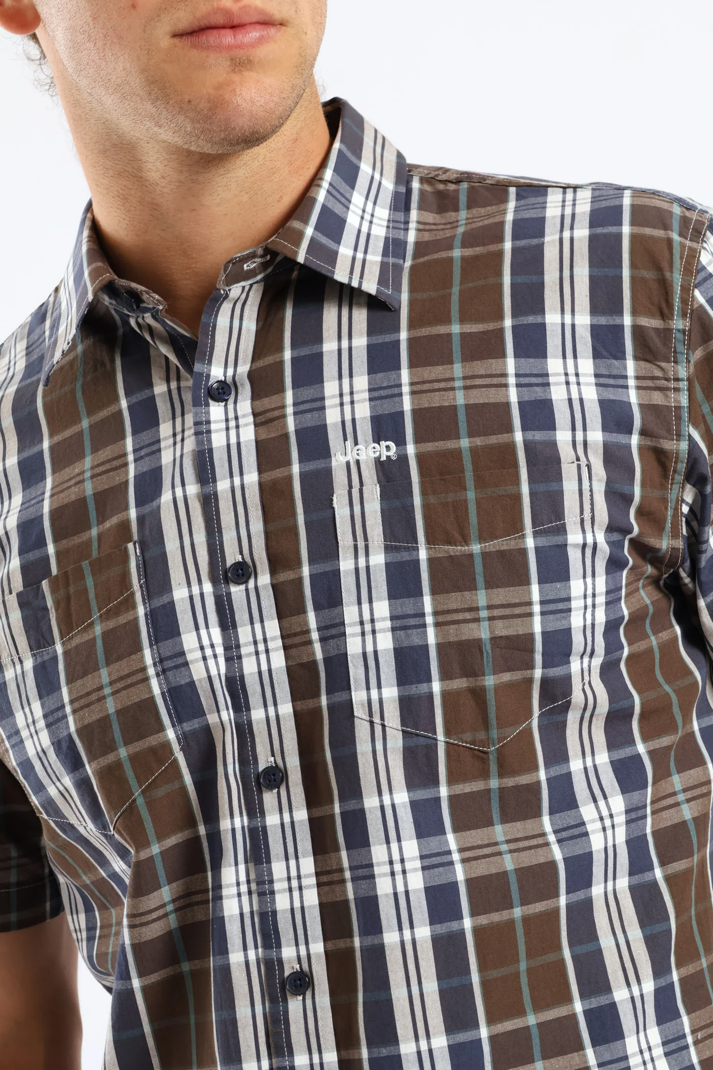 Yarn Dye Check Shirt - Fatigue - Image 2