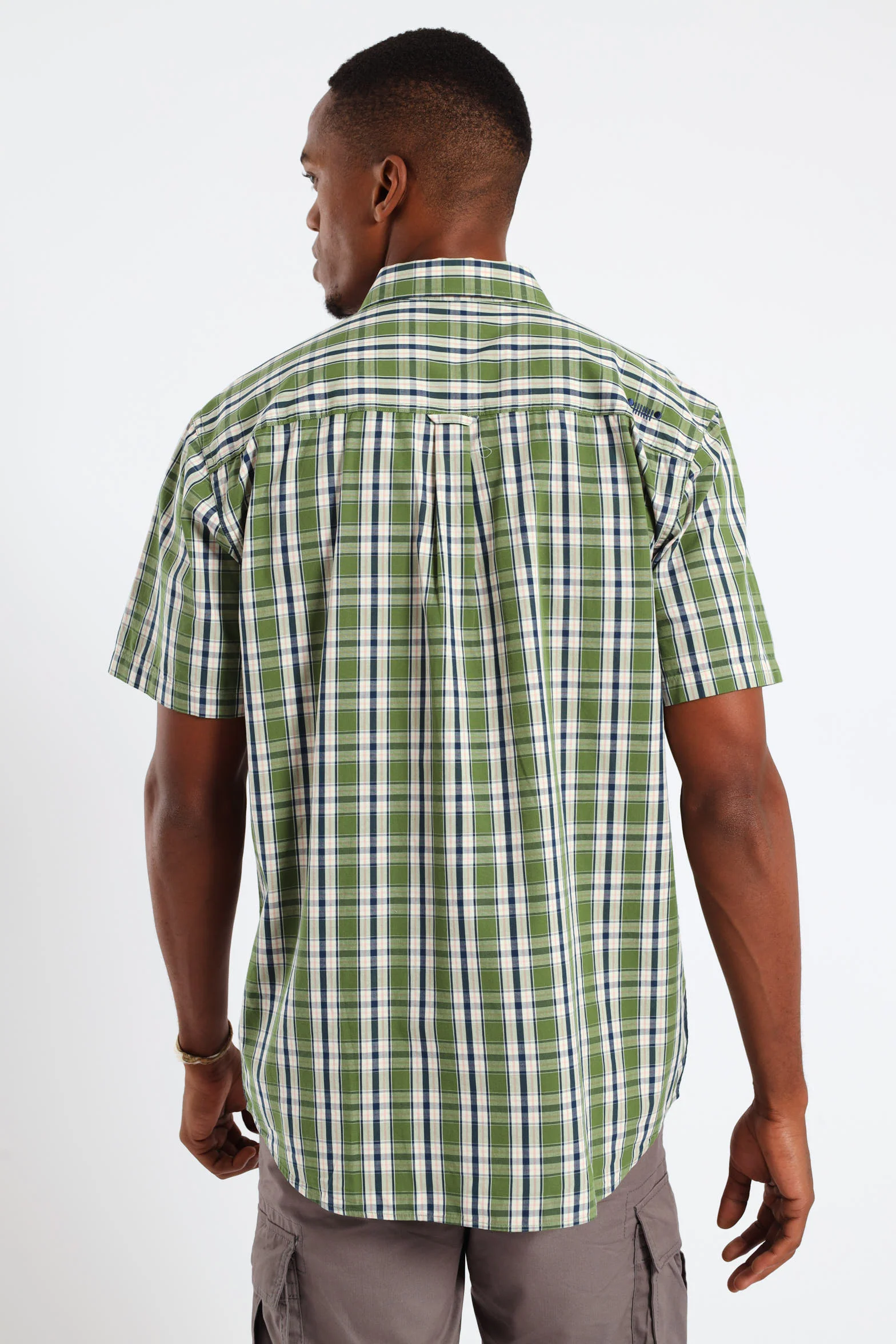 Yarn Dye Check Shirt - Green/Blue - Image 5