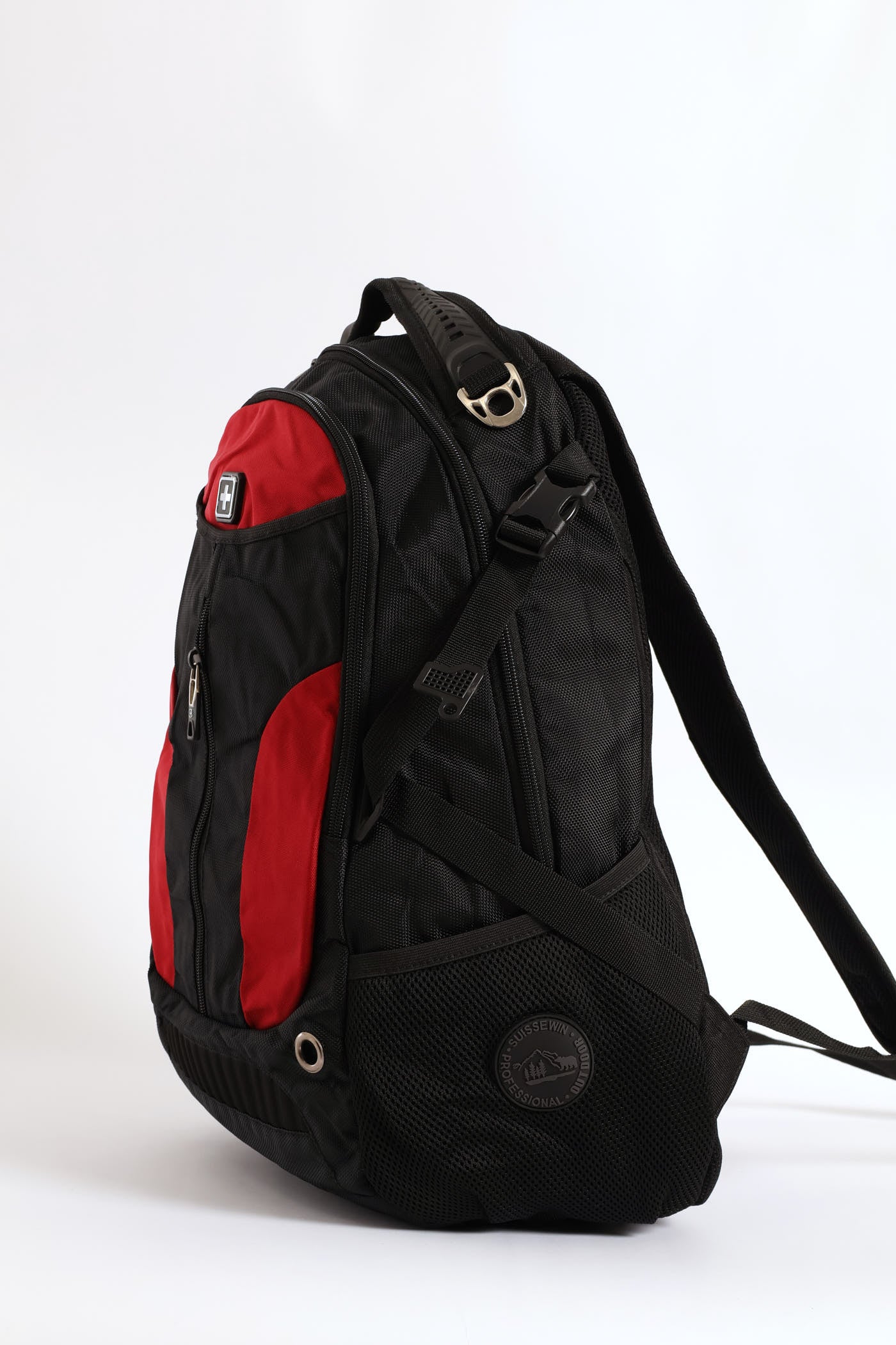 Zip Backpack - Black/Red - Image 2