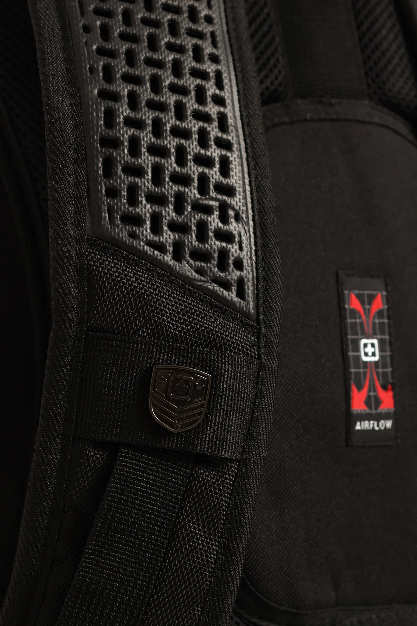 Zip Backpack - Black/Red - Image 4
