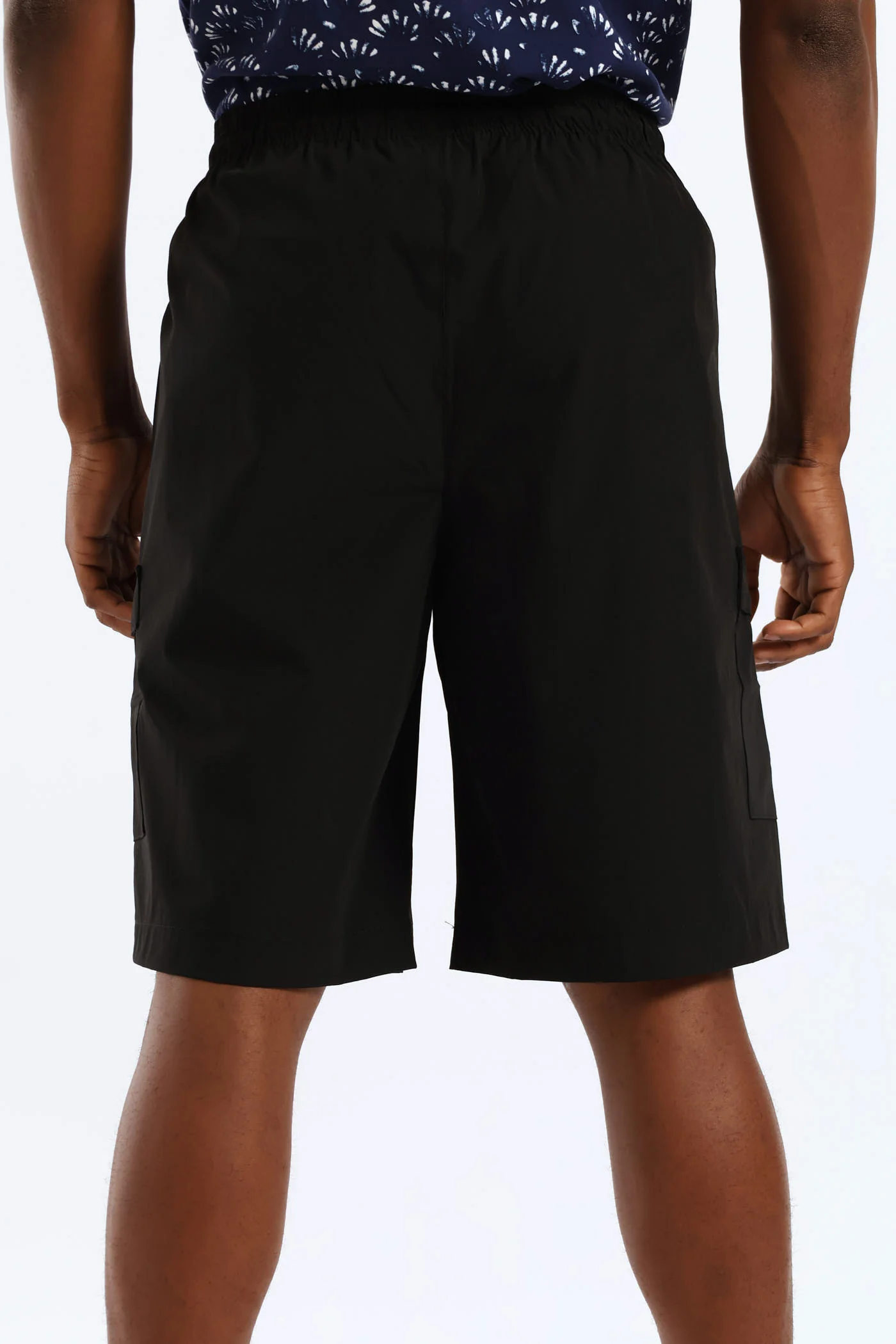 Zip Cargo Pocket Tech Short - Black - Image 4