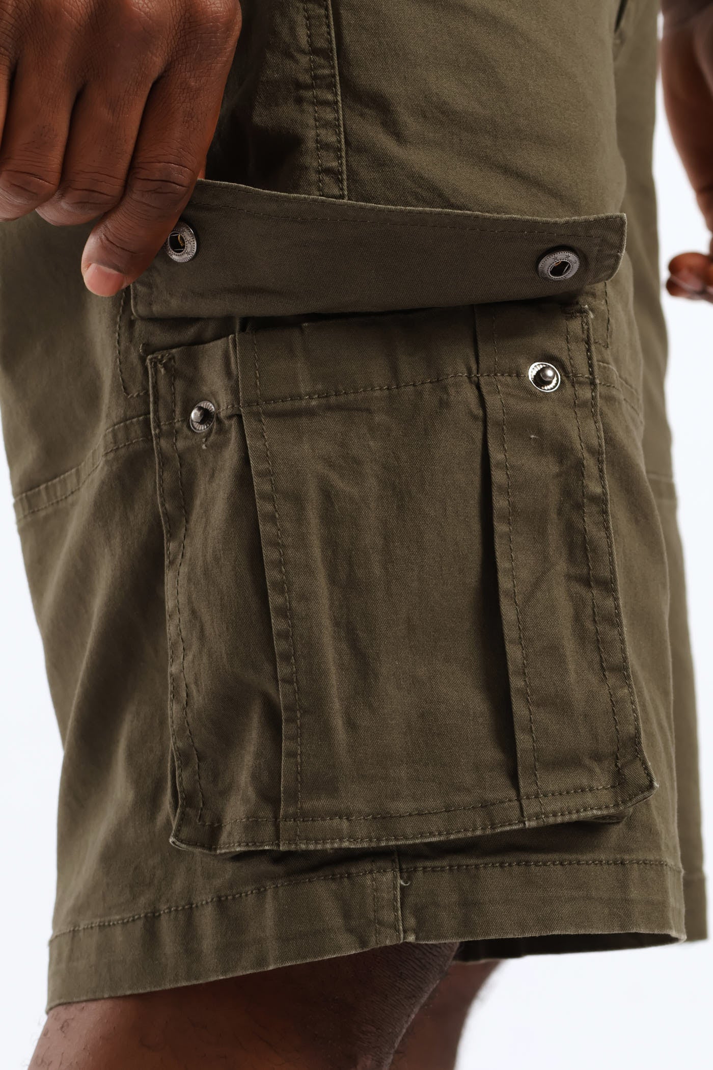 Zip Cargo Short - Fatigue - Image 2