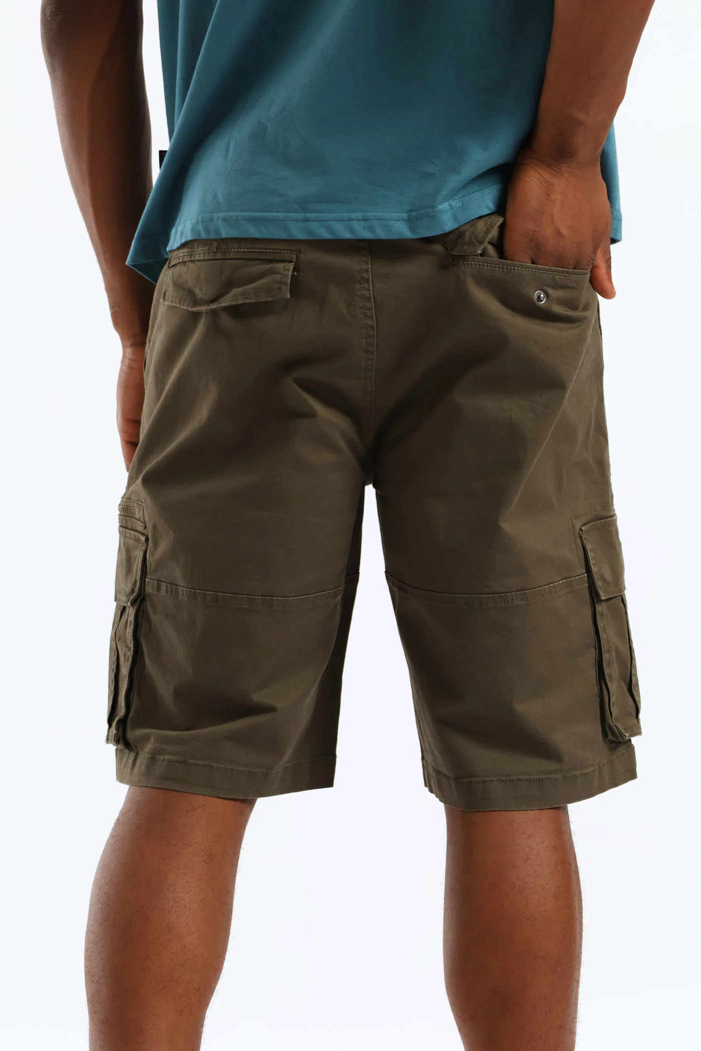 Zip Cargo Short - Fatigue - Image 4