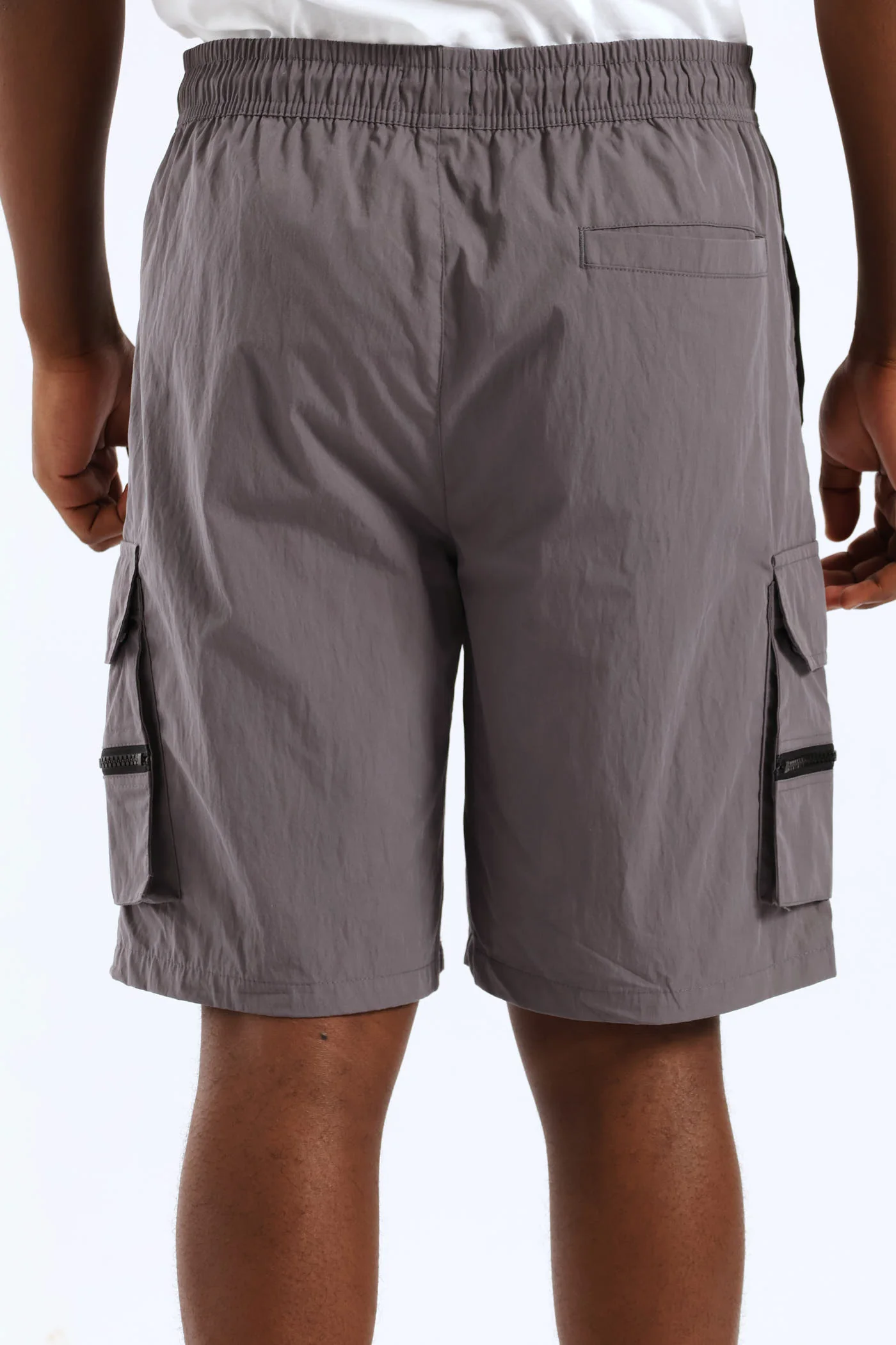 Zip Cargo Short - Grey - Image 3