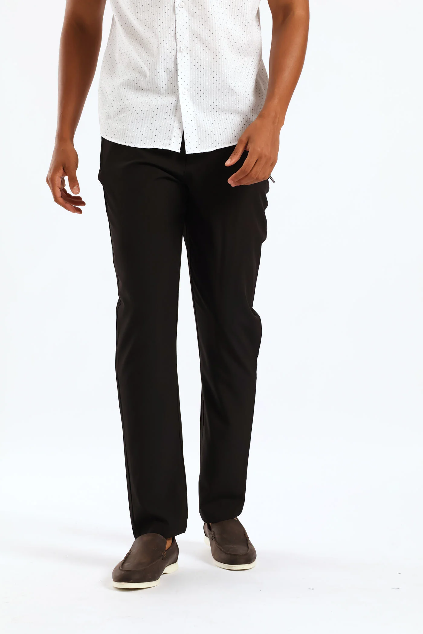 Zip Detail Trouser - Black - Image 3